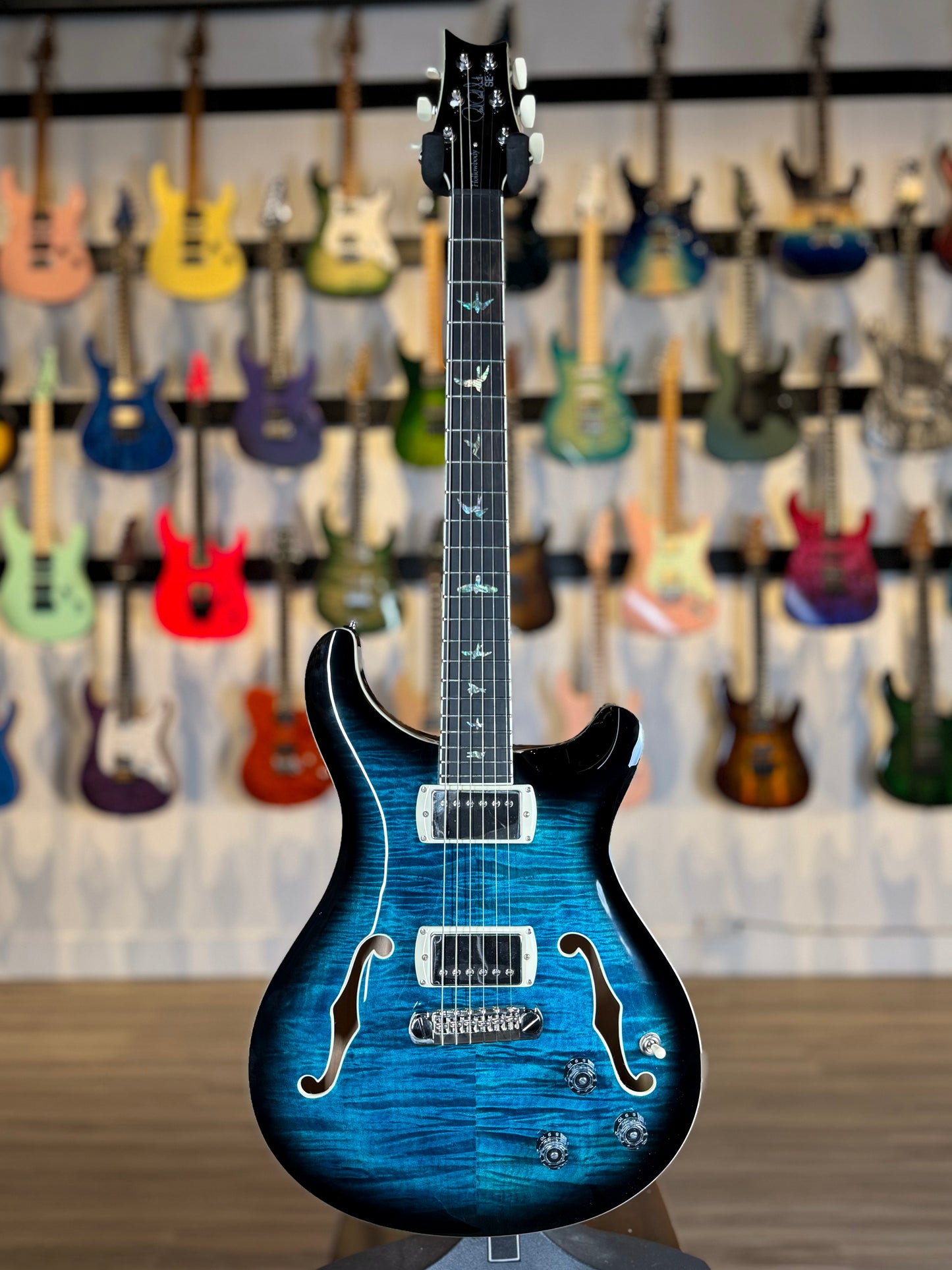 PRS SE Hollowbody II Piezo | Peacock Blue