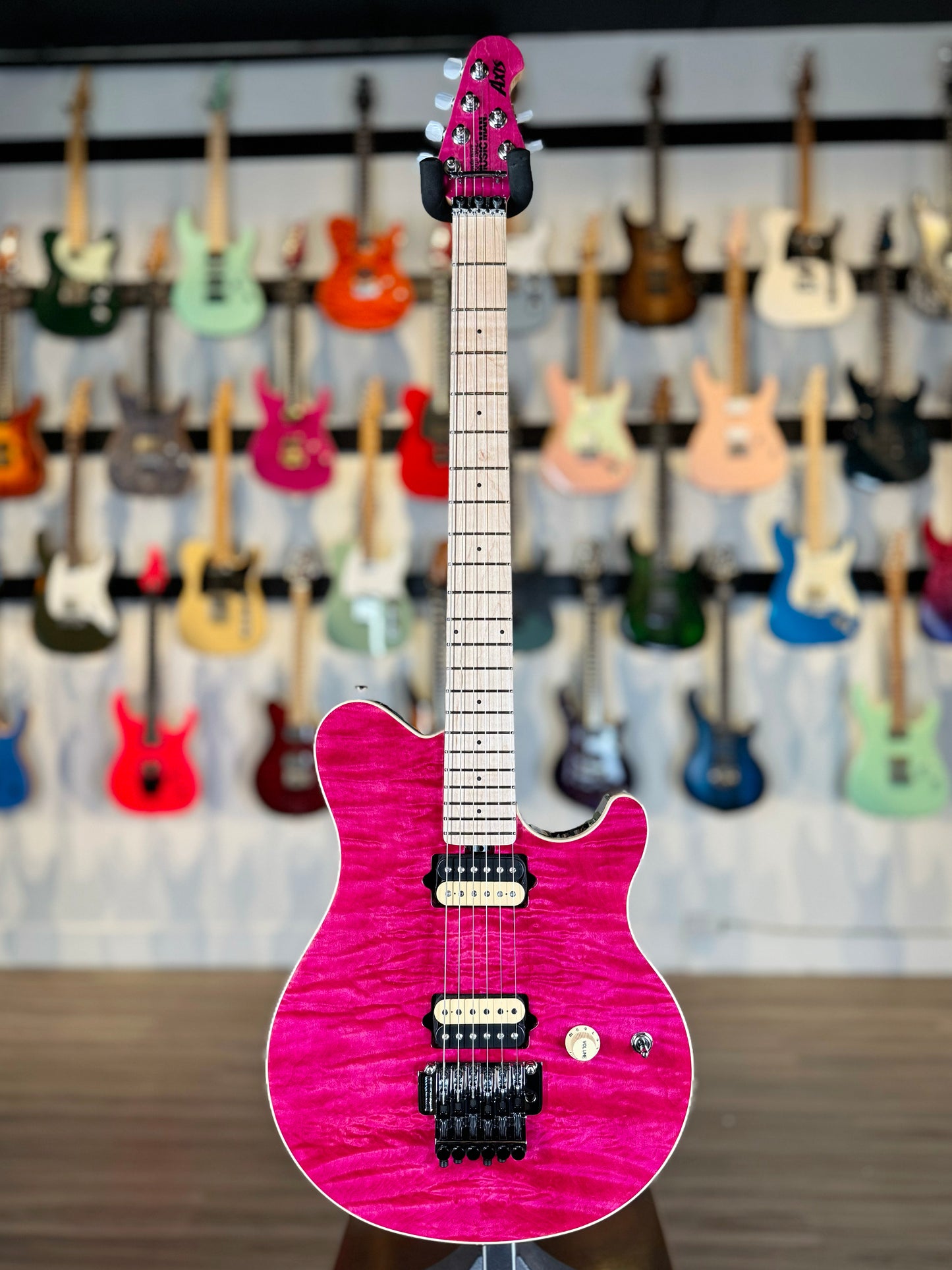 Ernie Ball Music Man 30th Anniversary Axis Limited Edition | Translucent Pink Quilt (#50 of 100)