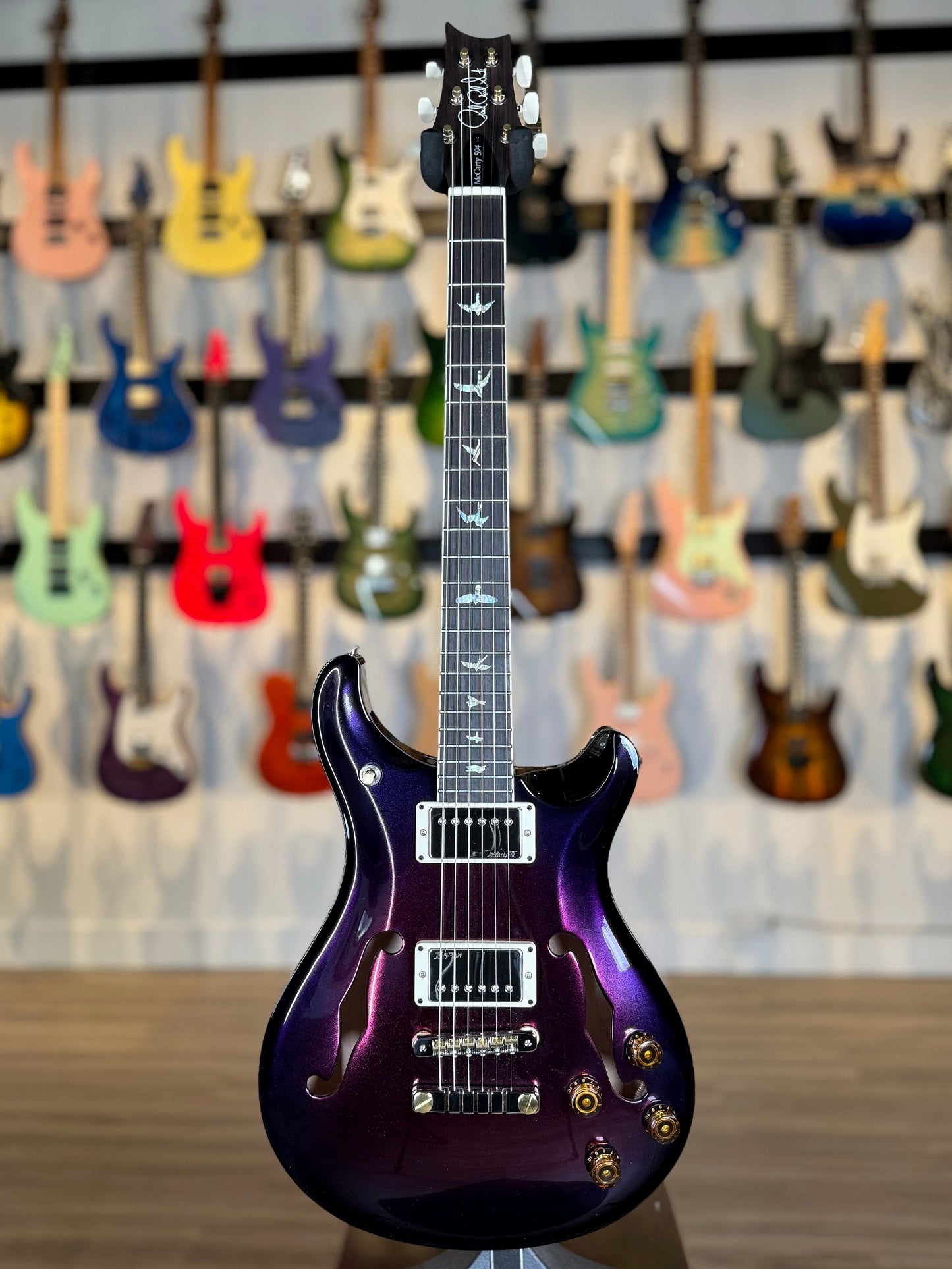 PRS McCarty 594 Hollowbody II Sprayer's Choice | Purple Metallic Colorshift Sparkle