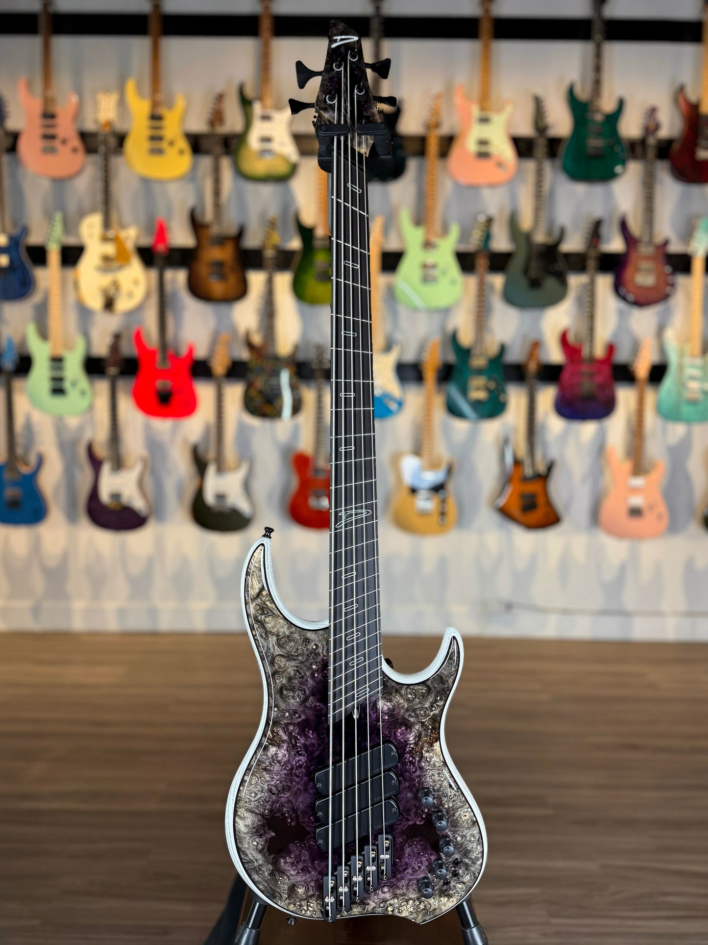 Dingwall Guitars Custom Shop Z3 5 String | Purple to Natural Reverseburst