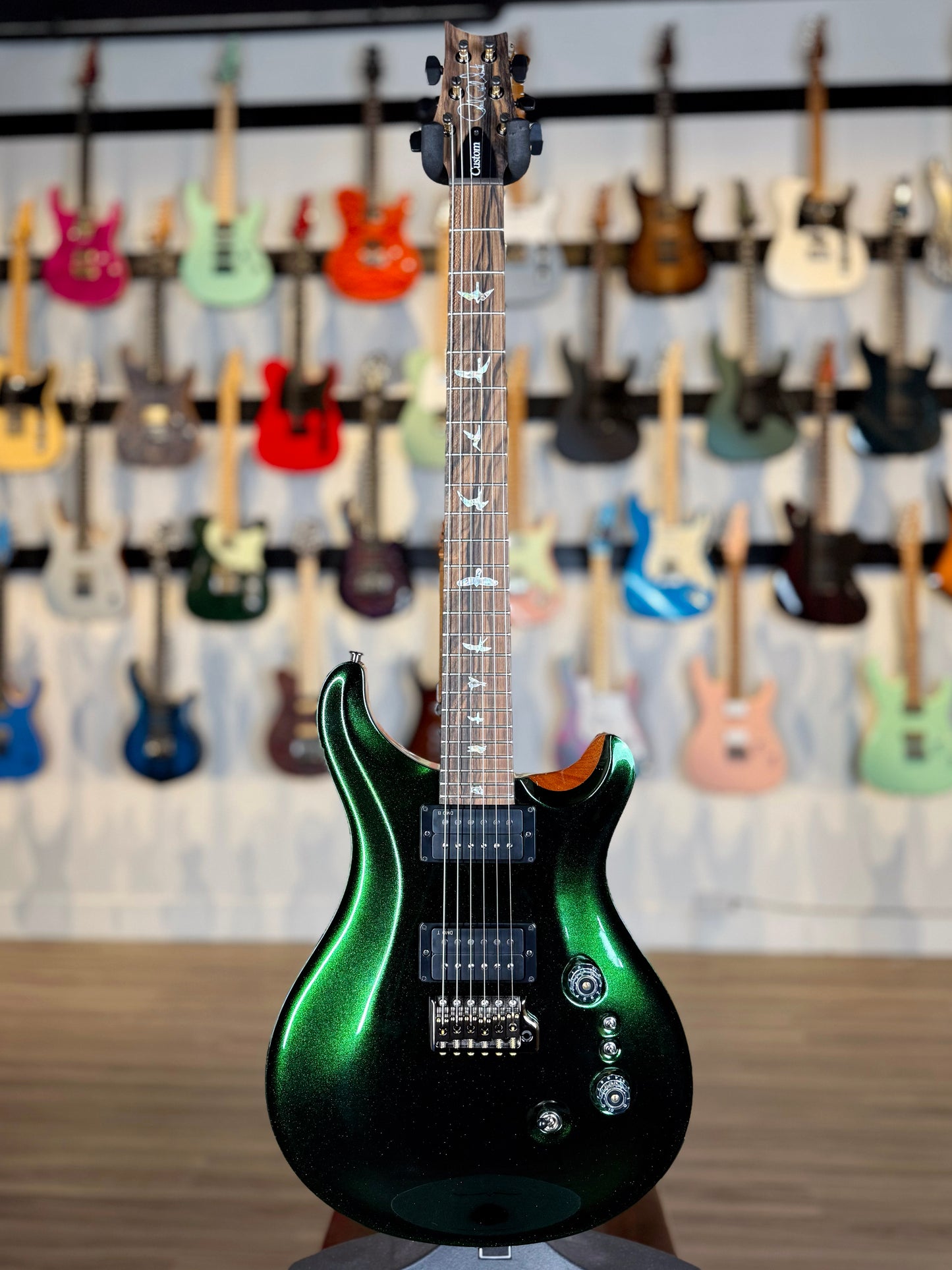 PRS Custom 24-08 Sprayer's Choice Wood Library | British Racing Green Metallic