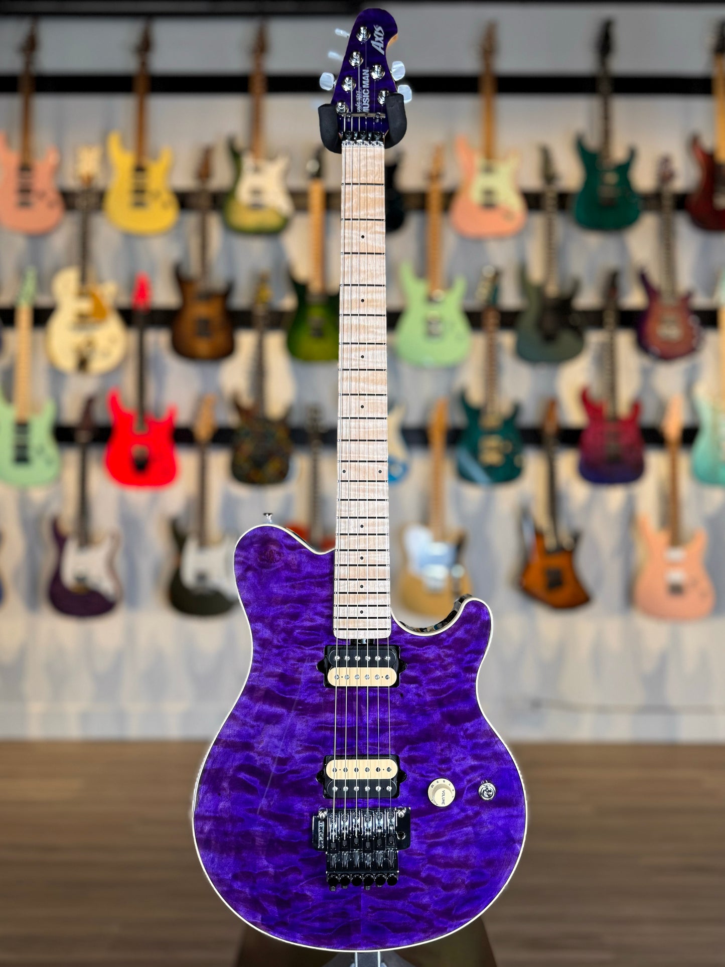 Ernie Ball Music Man 30th Anniversary Axis Limited Edition | Translucent Purple Quilt (#34 of 100)