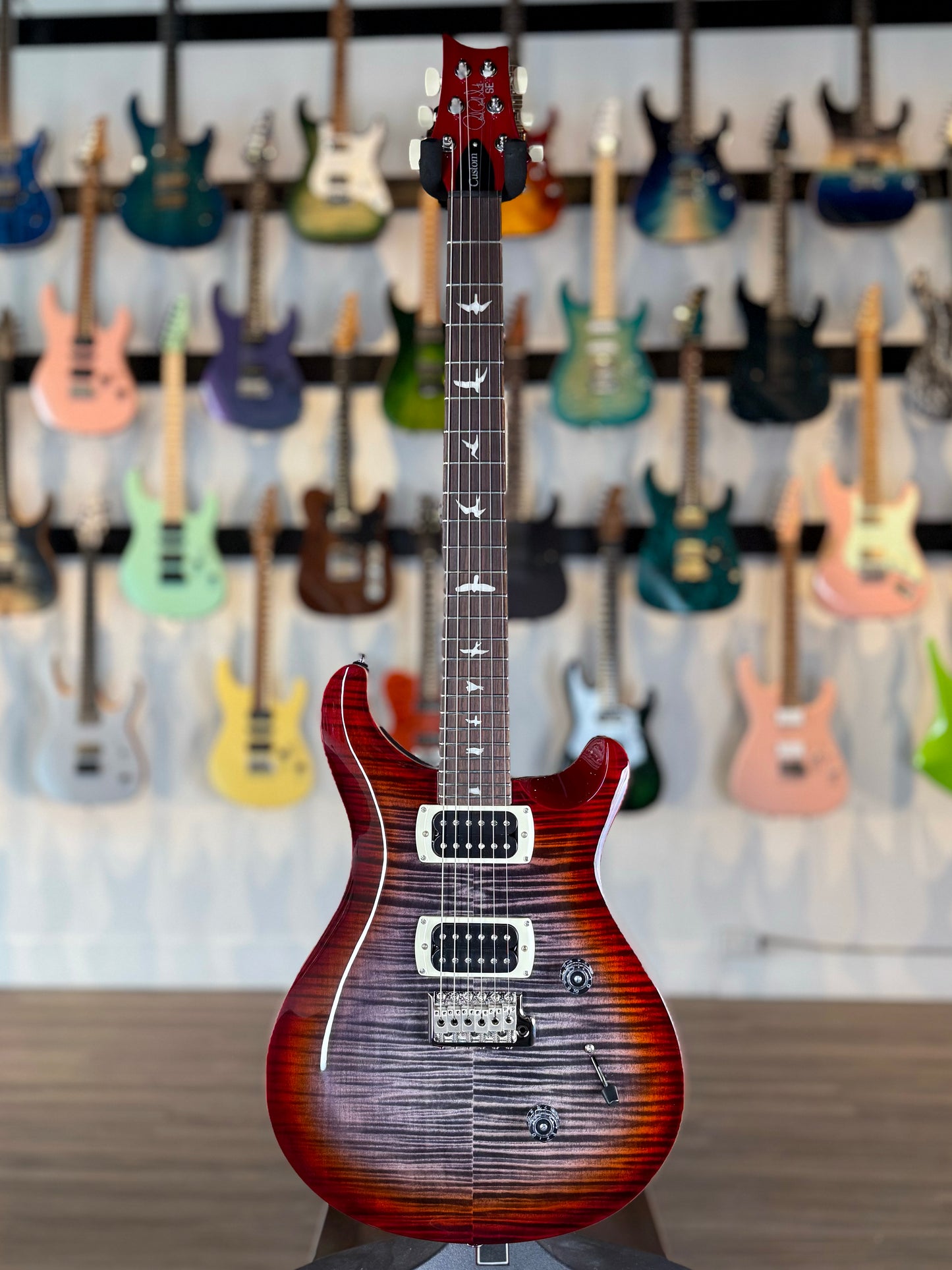 PRS SE Custom 24 | Charcoal Cherry Burst