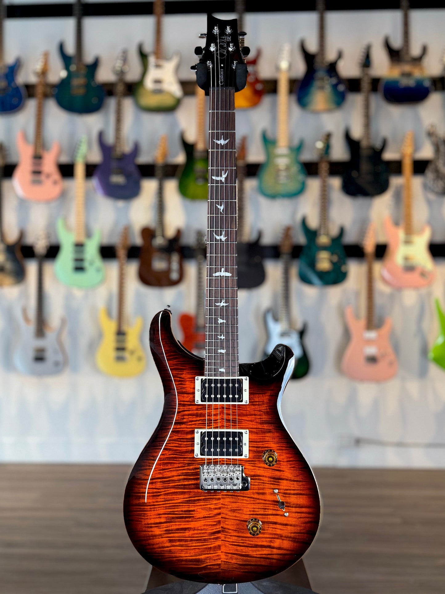 PRS SE Custom 24 | Orange Tiger Smokeburst