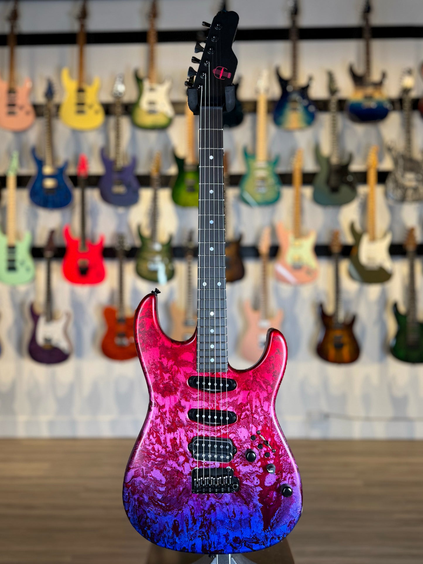 James Tyler Guitars Studio Elite HDX | Mijburst over Cherry Red Shmear