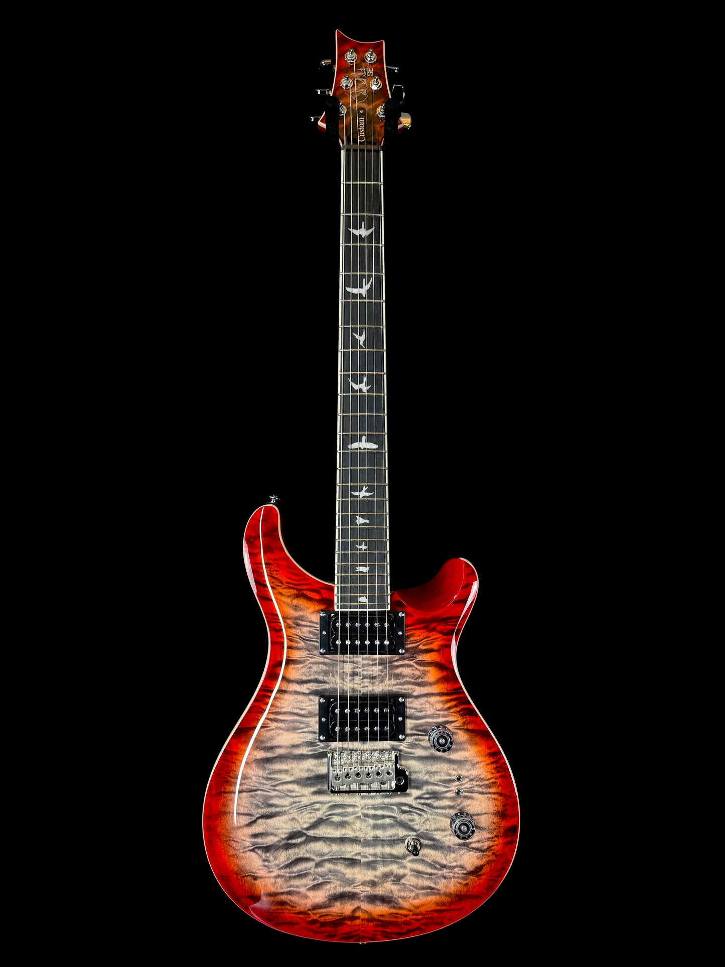 PRS SE Custom 24-08 Quilt | Charcoal Cherry Burst