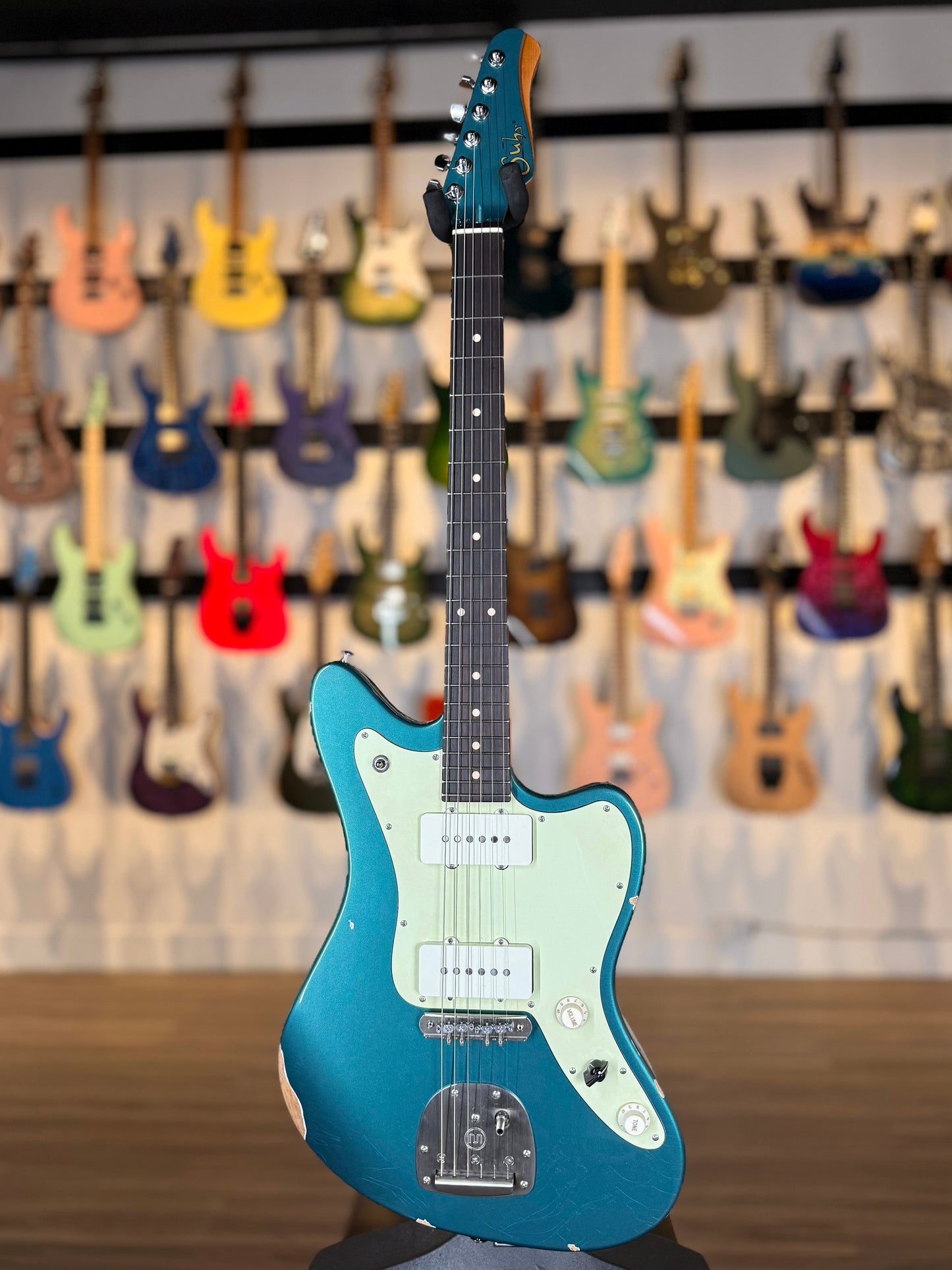Suhr Classic JM Anqtue Funk Limited Edition | Ocean Turquoise Metallic (Pre-Owned)