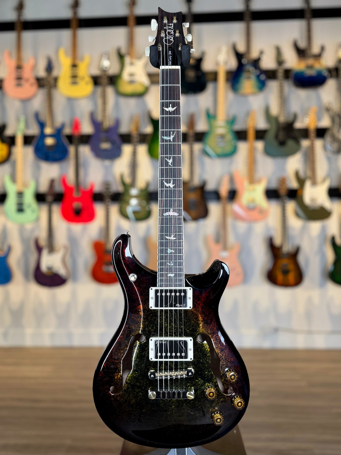 PRS McCarty 594 Hollowbody II Sprayer's Choice | Gold Leaf Burst