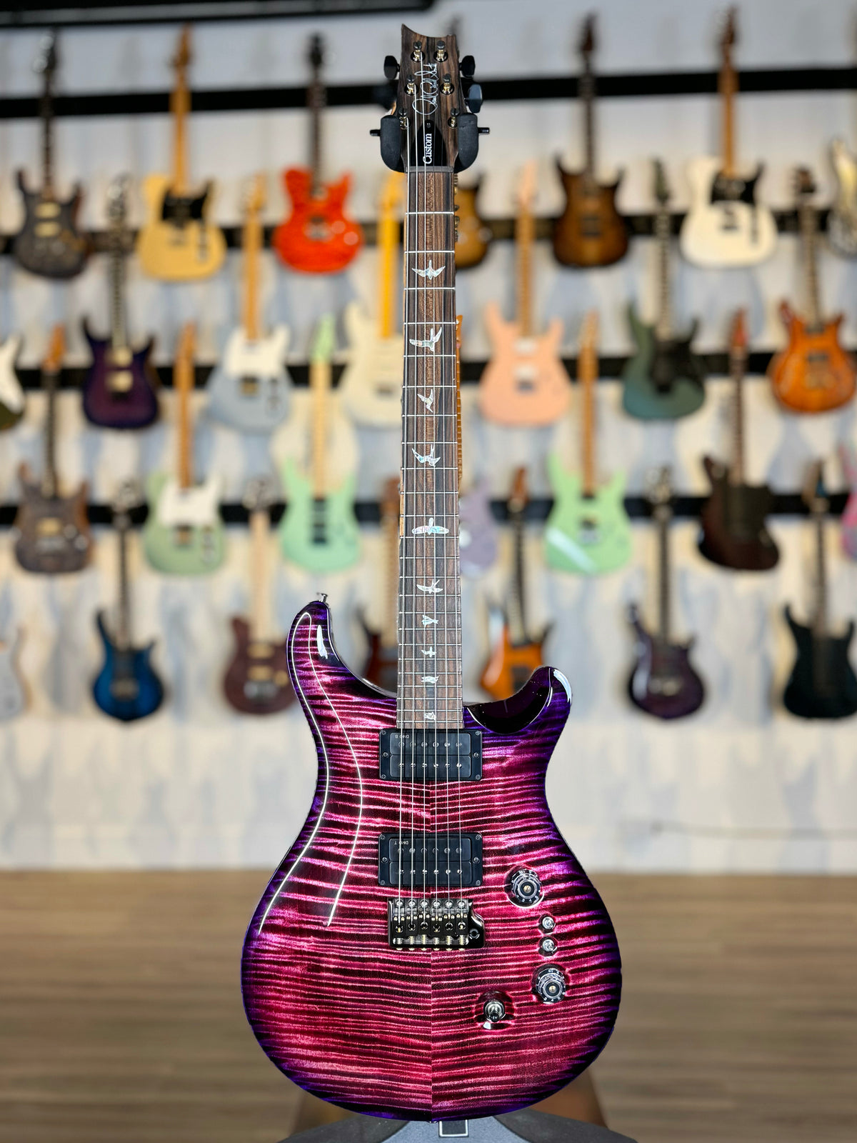 PRS Custom 24-08 DMO Limited Sprayer's Choice Wood Library | Magenta Purple Burst
