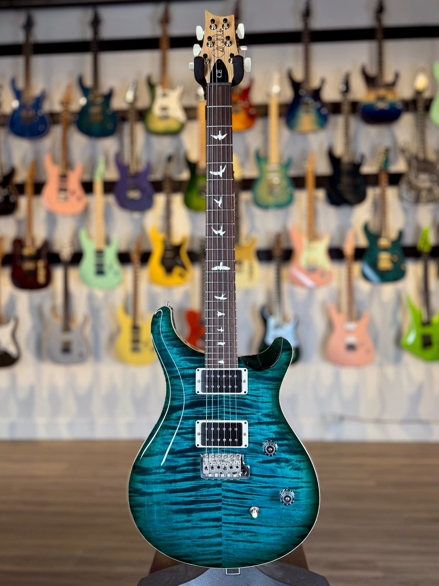 PRS CE 24 | Custom Color Trans Blue Green Burst (Hand Selected Top)