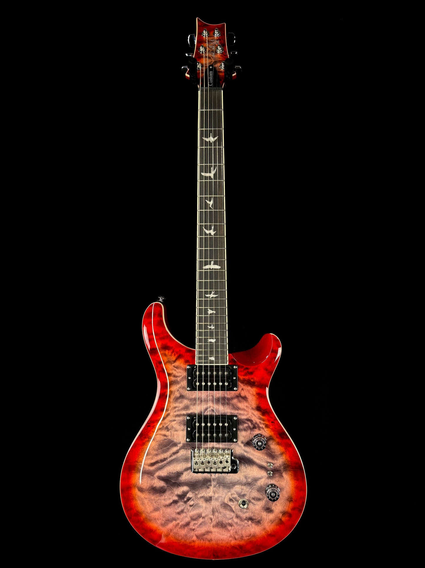 PRS SE Custom 24-08 Quilt | Charcoal Cherry Burst