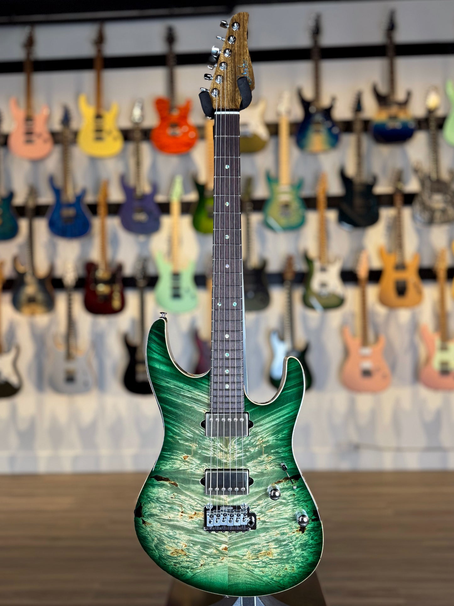 Suhr Modern Custom | Faded Trans Green Burst