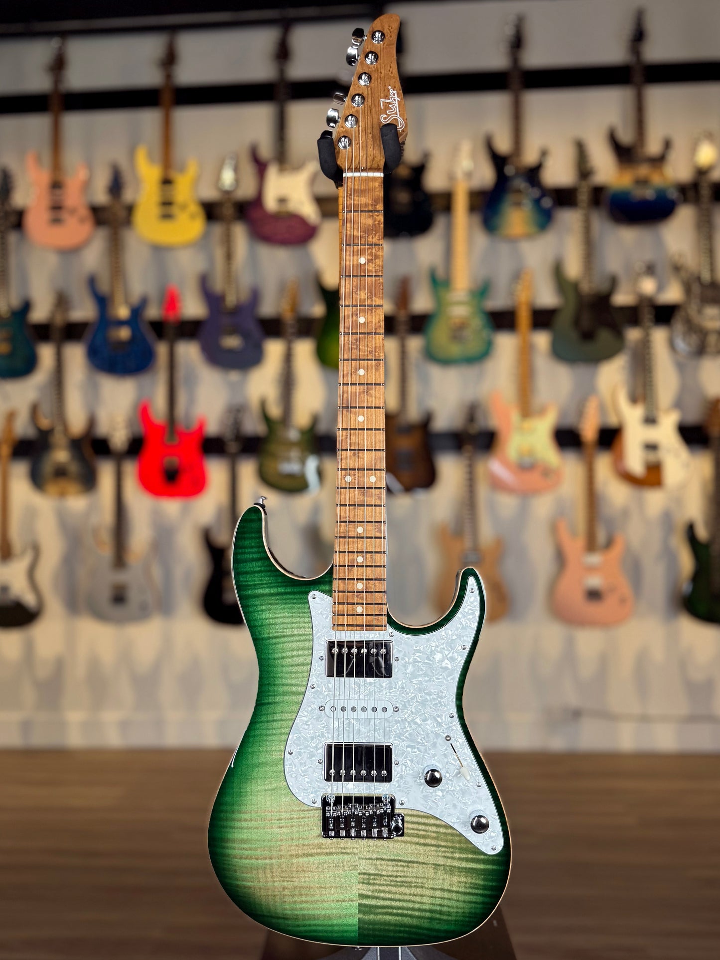 Suhr Standard Custom HSH | Faded Trans Green Burst