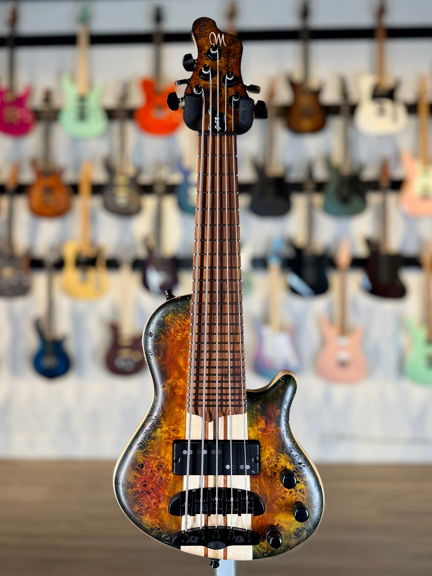 Mayones Cali 5 | Amber Olive Burst Custom Color