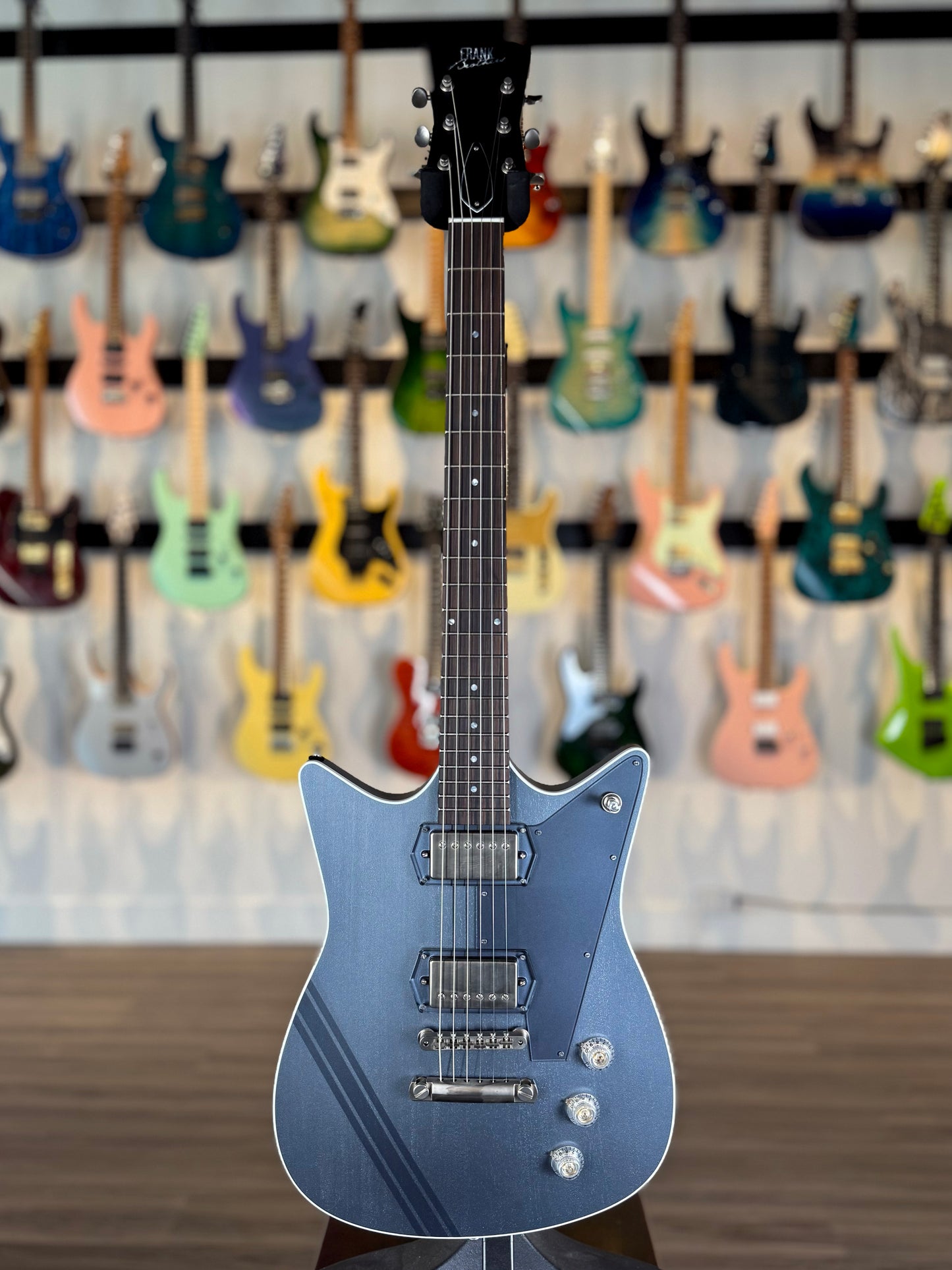 Frank Brothers Arcade One | Charcoal Frost Satin with Competition Stripe