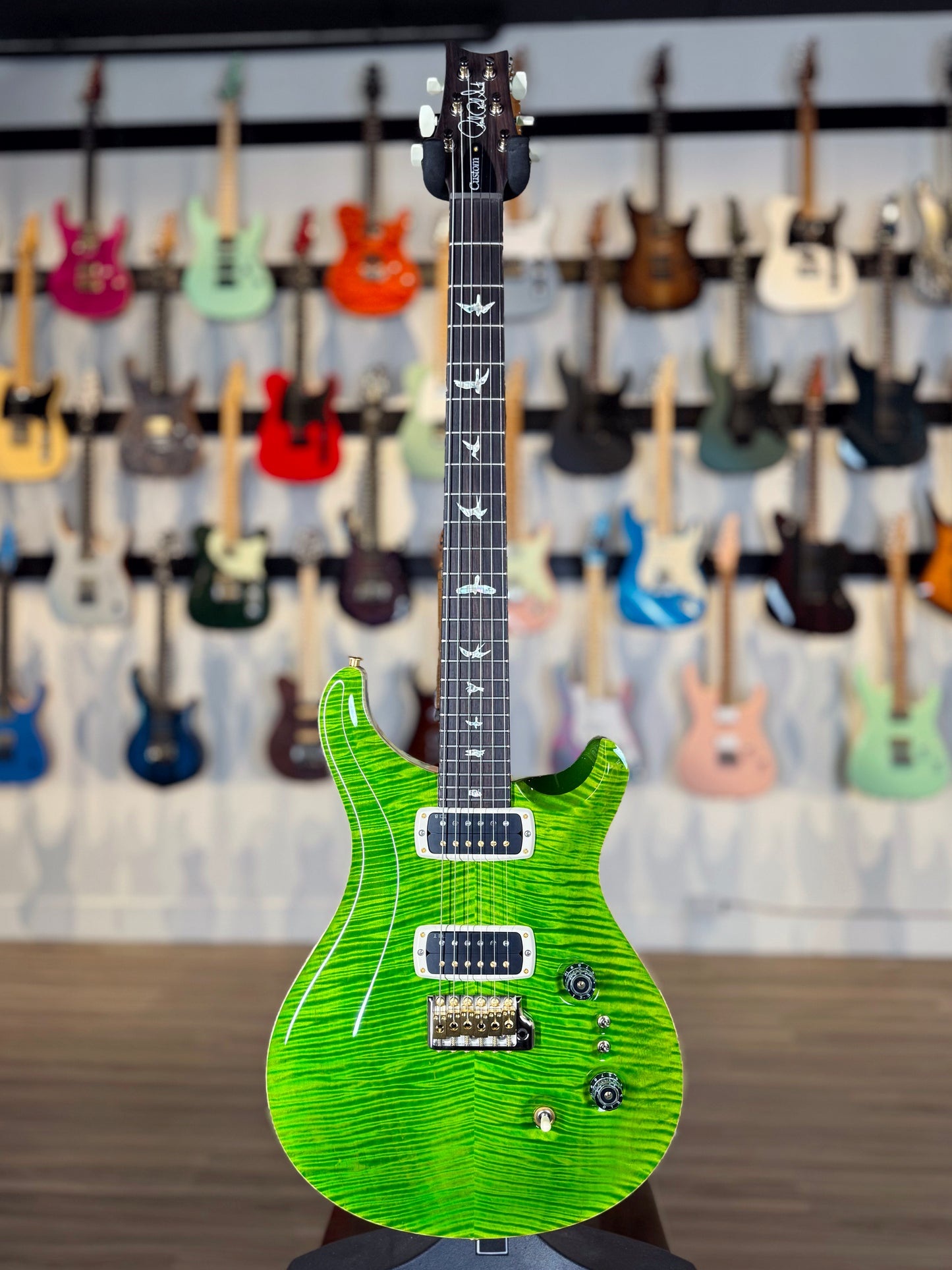 PRS Custom 24-08 Sprayer's Choice | Electric Lime