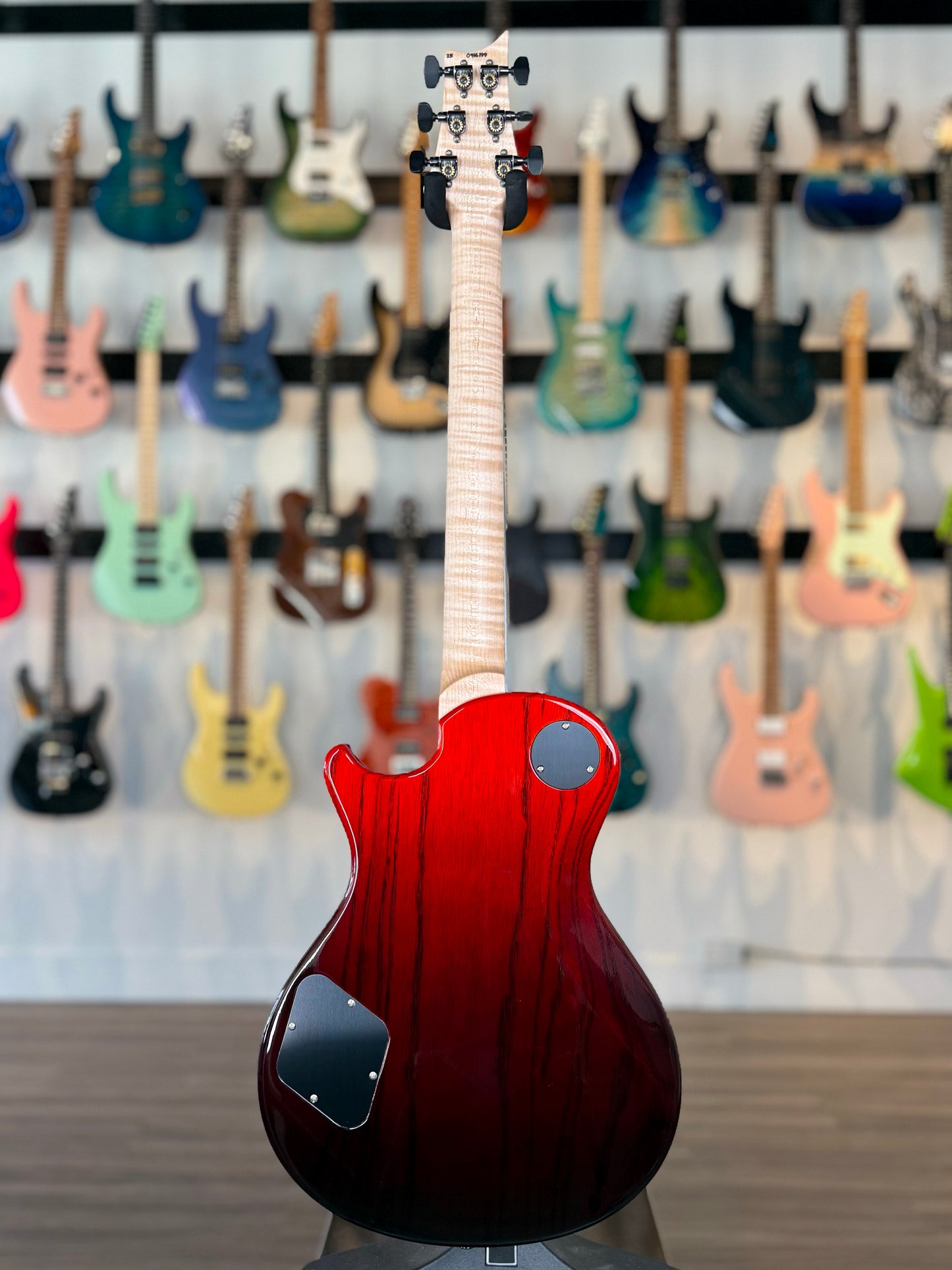 PRS McCarty 594 Singlecut Wood Library Sprayer's Choice | Fire Red to Black Fade