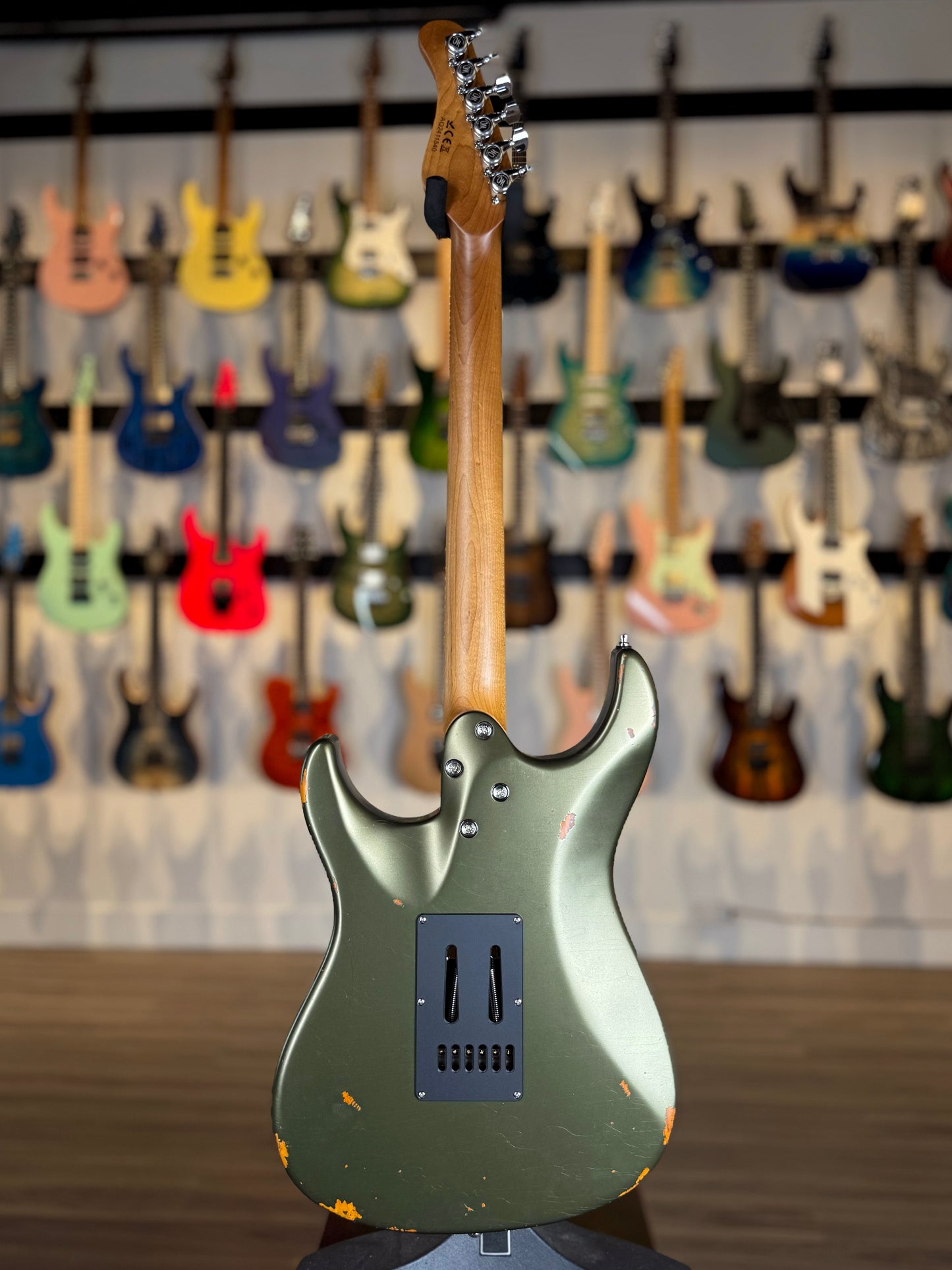 Mayones Aquila Aged V24 6 NAMM 2025 Limited Edition | Monolith Olive Green