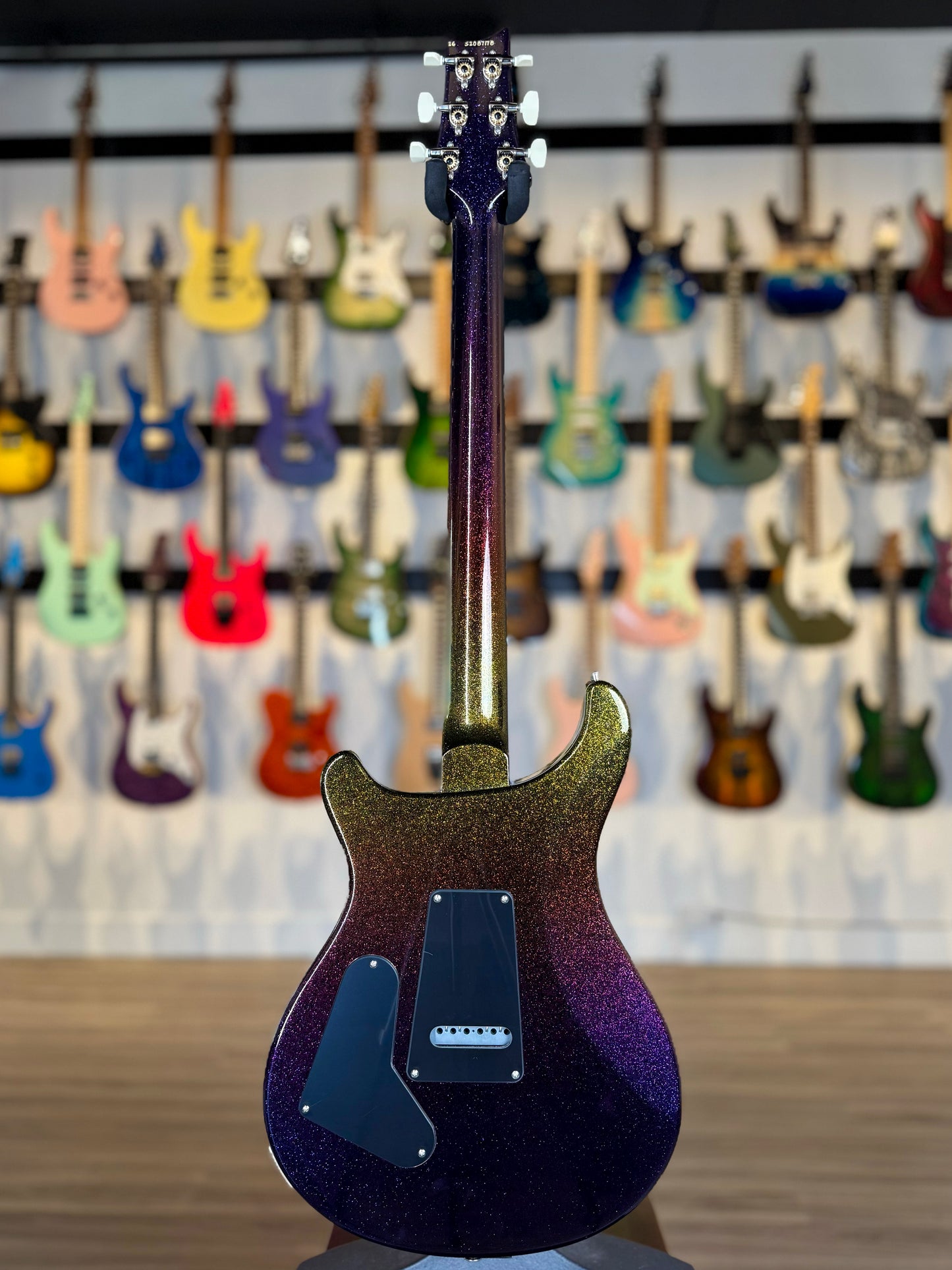 PRS S2 Custom 24-08 Sprayer's Choice | Purple to Gold Sparkle Fade
