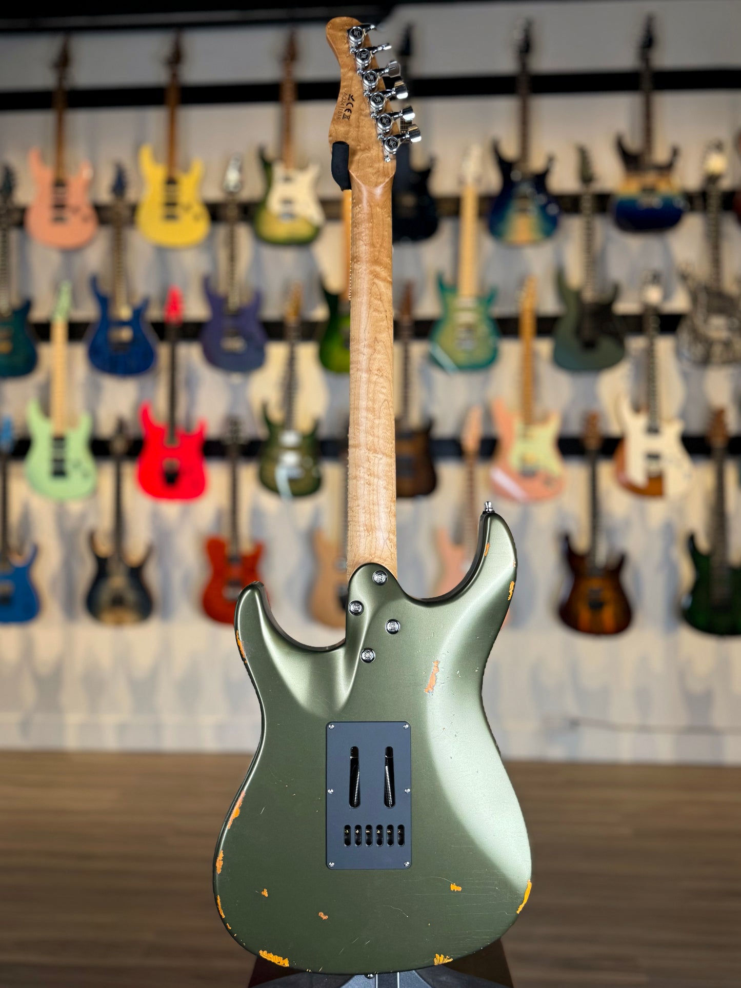 Mayones Aquila Aged V24 6 NAMM 2025 Limited Edition | Monolith Olive Green