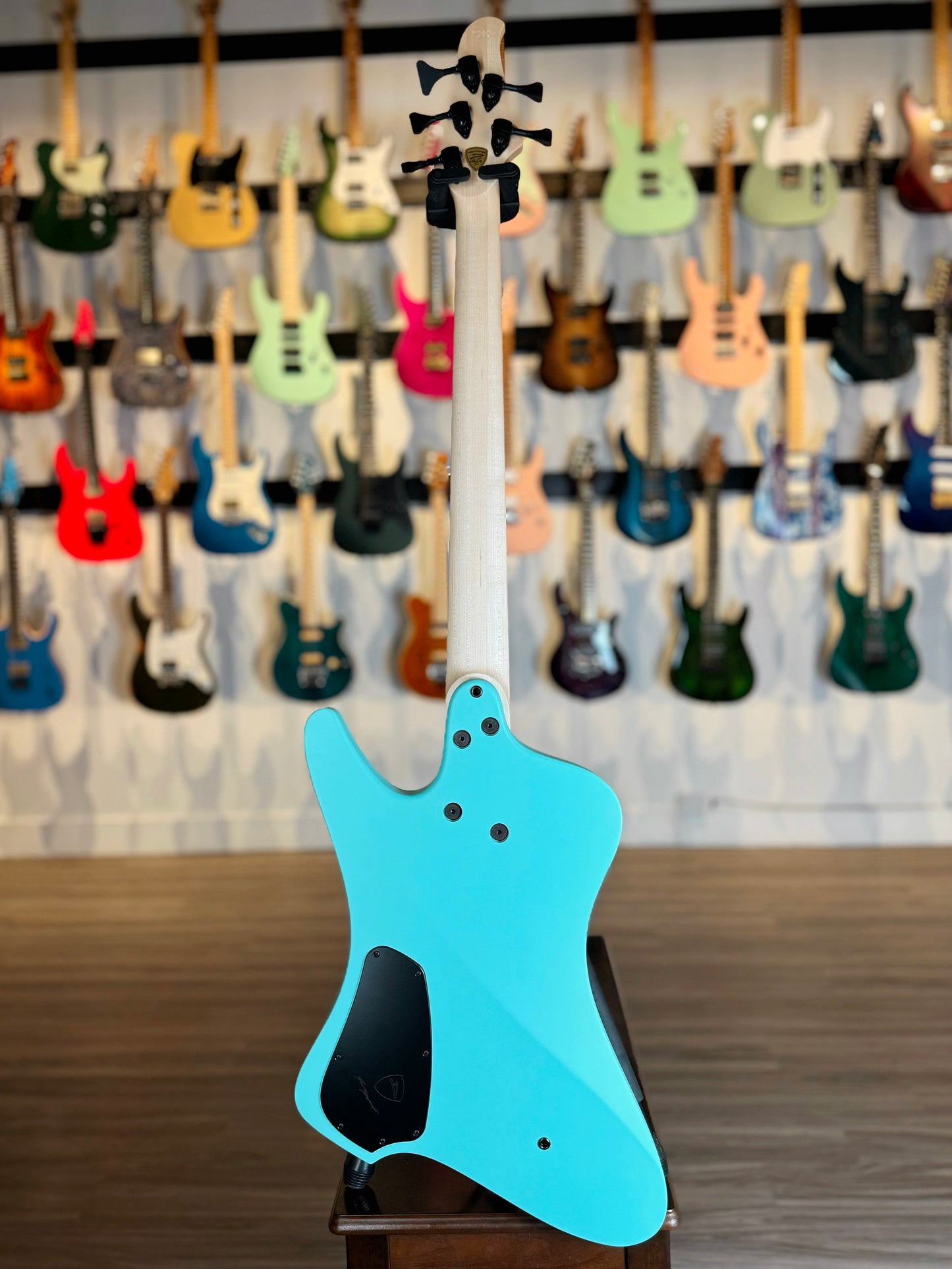 Dingwall Guitars D-Roc Custom 5 String | Pastel Blue/Pink to Orange Fade