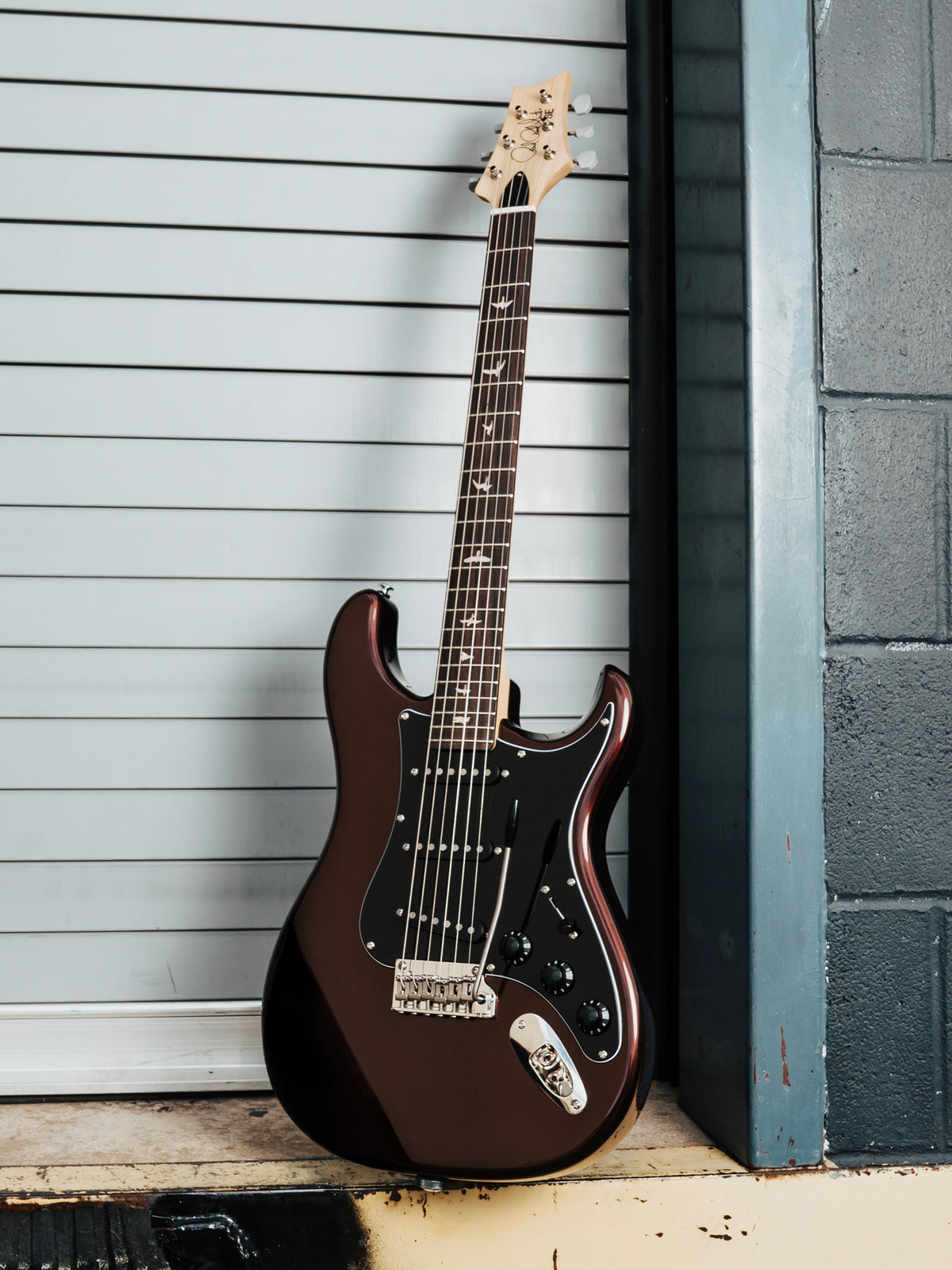 PRS SE Silver Sky Defender Limited Edition | Sedona Red