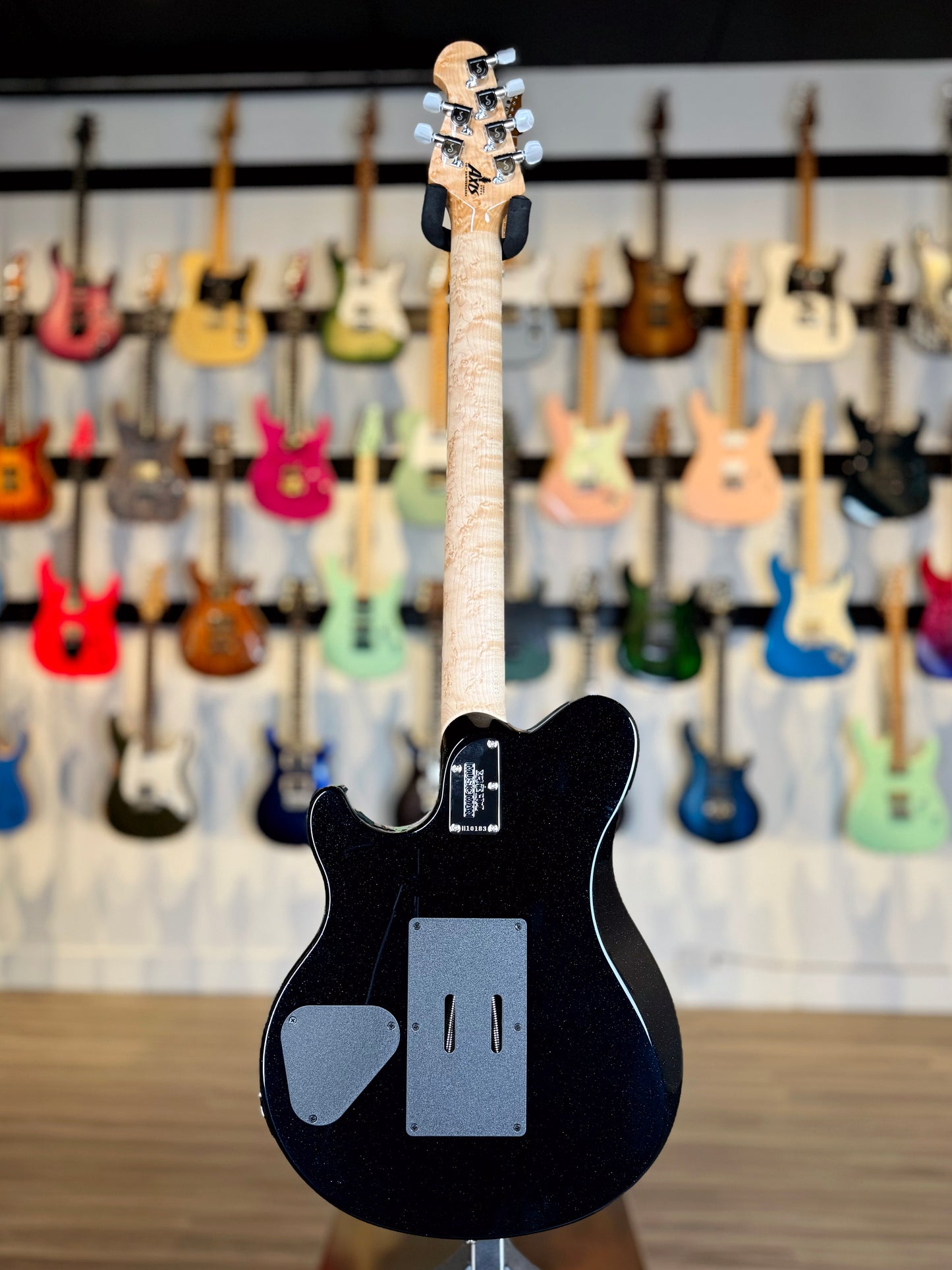 Ernie Ball Music Man 30th Anniversary Axis Limited Edition | Translucent Blue Quilt (#34 of 100)