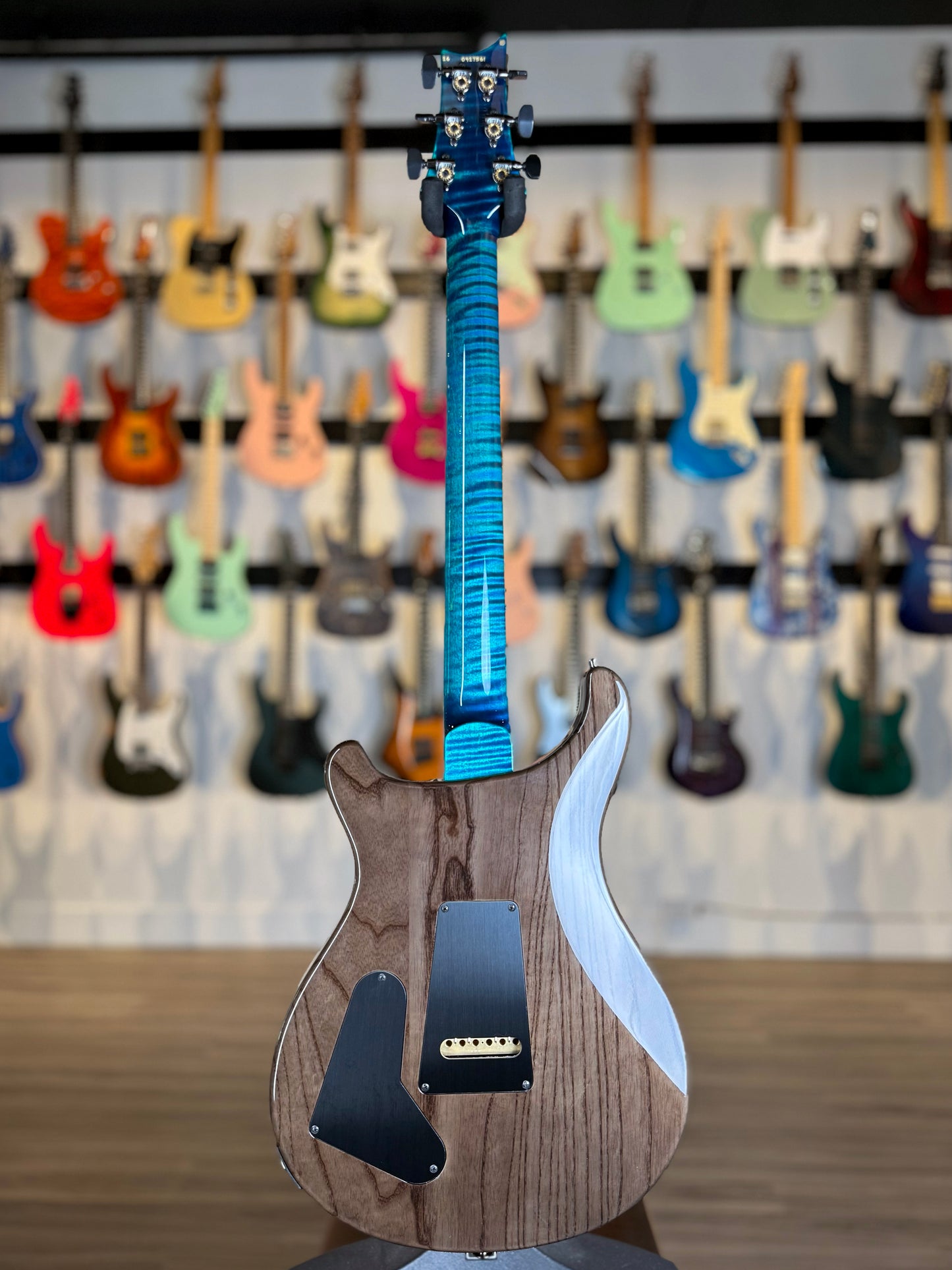 PRS Special 22 Semi-Hollow "10 Top" Sprayer's Choice Wood Library | Trans Blue/Green