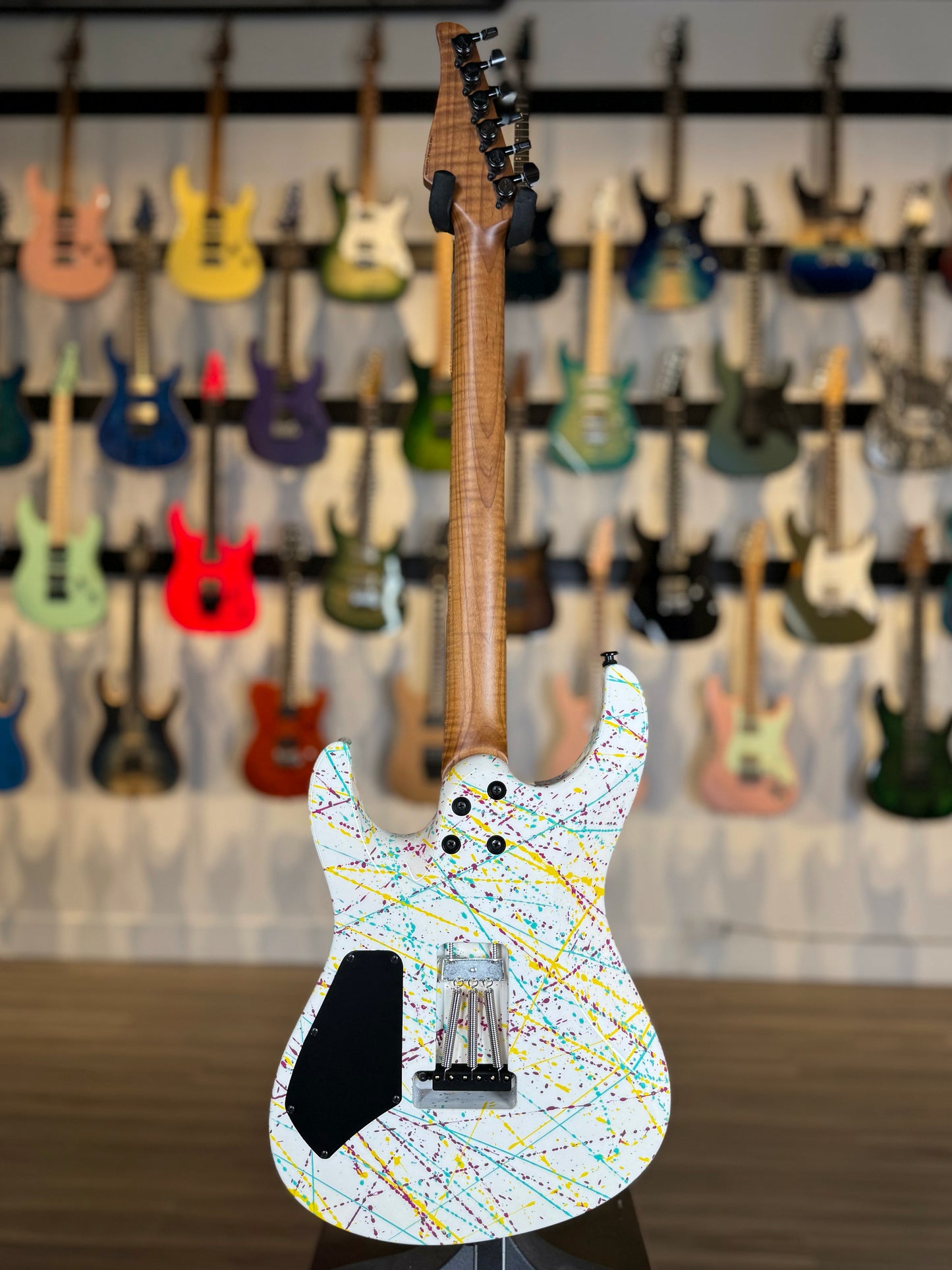 Suhr Modern Custom | White Purple Turquoise Yellow "Jawbreaker" Splatter