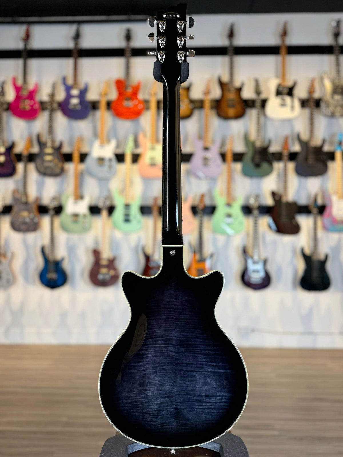Duesenberg Alliance Series Joe Walsh Signature | Black with Flame Maple Back