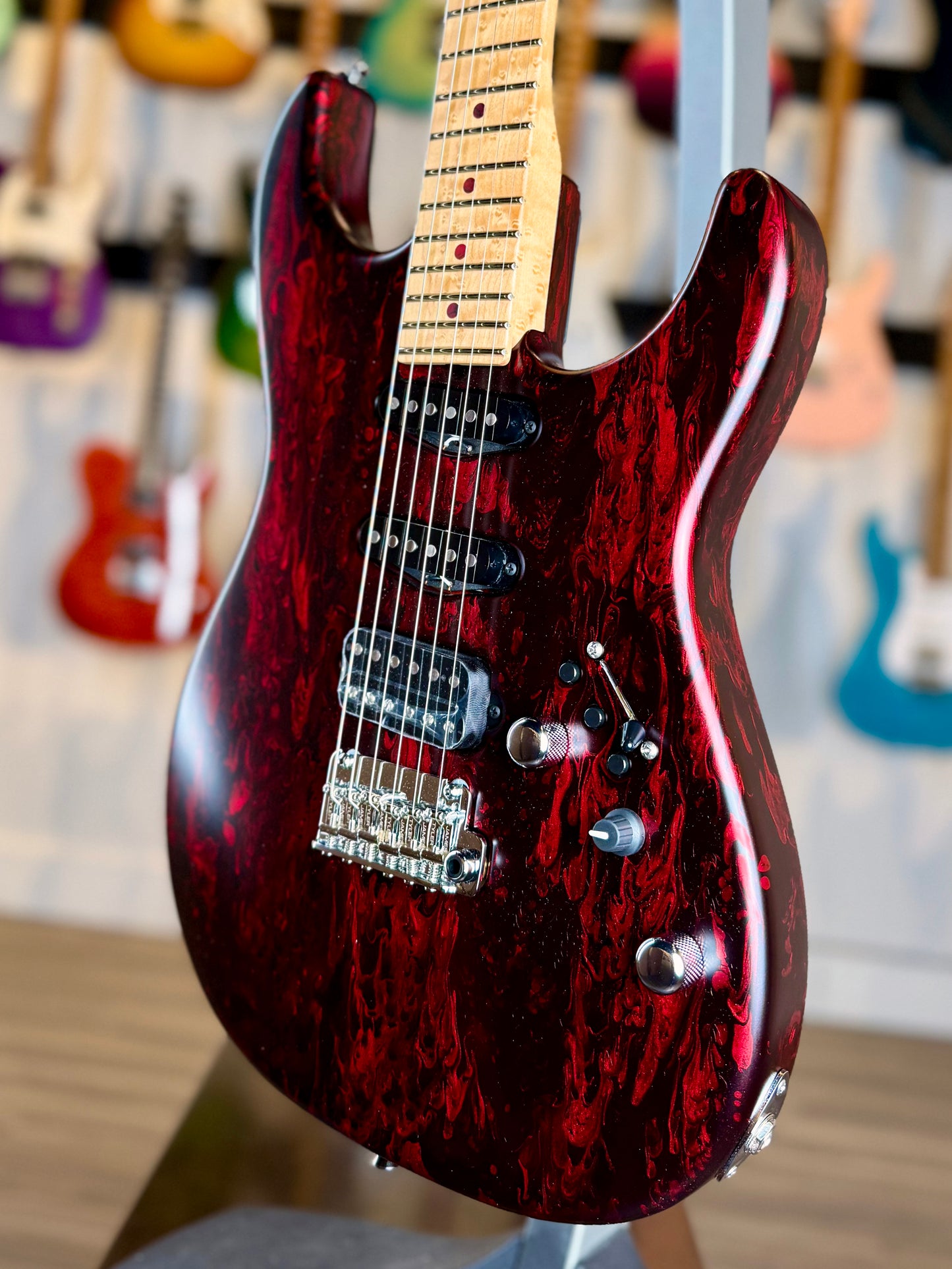 James Tyler Guitars Studio Elite HD | Candy Apple Red Shmear