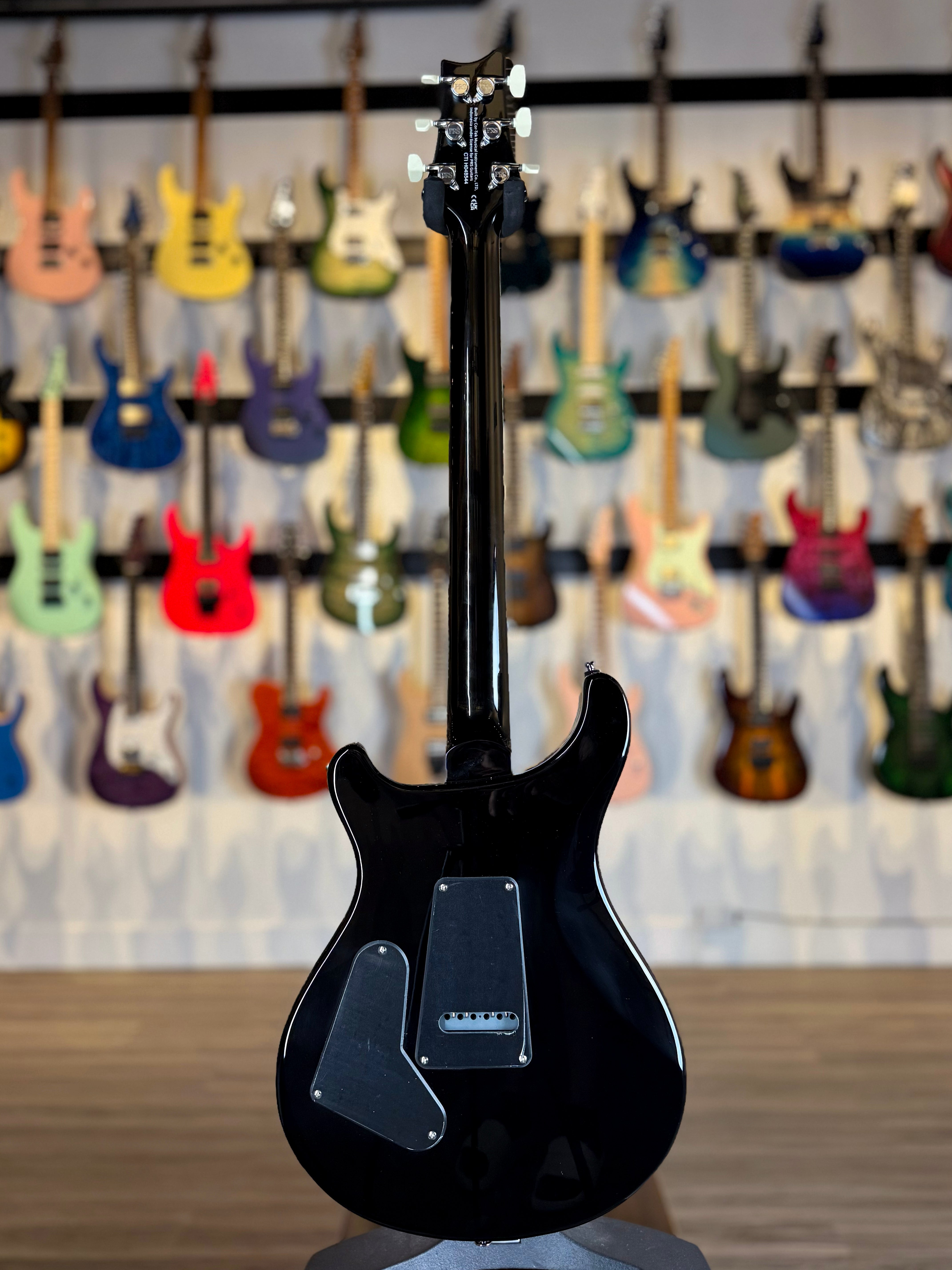 PRS SE Custom 24 Quilt | Teal Black – The Vibrato Bar