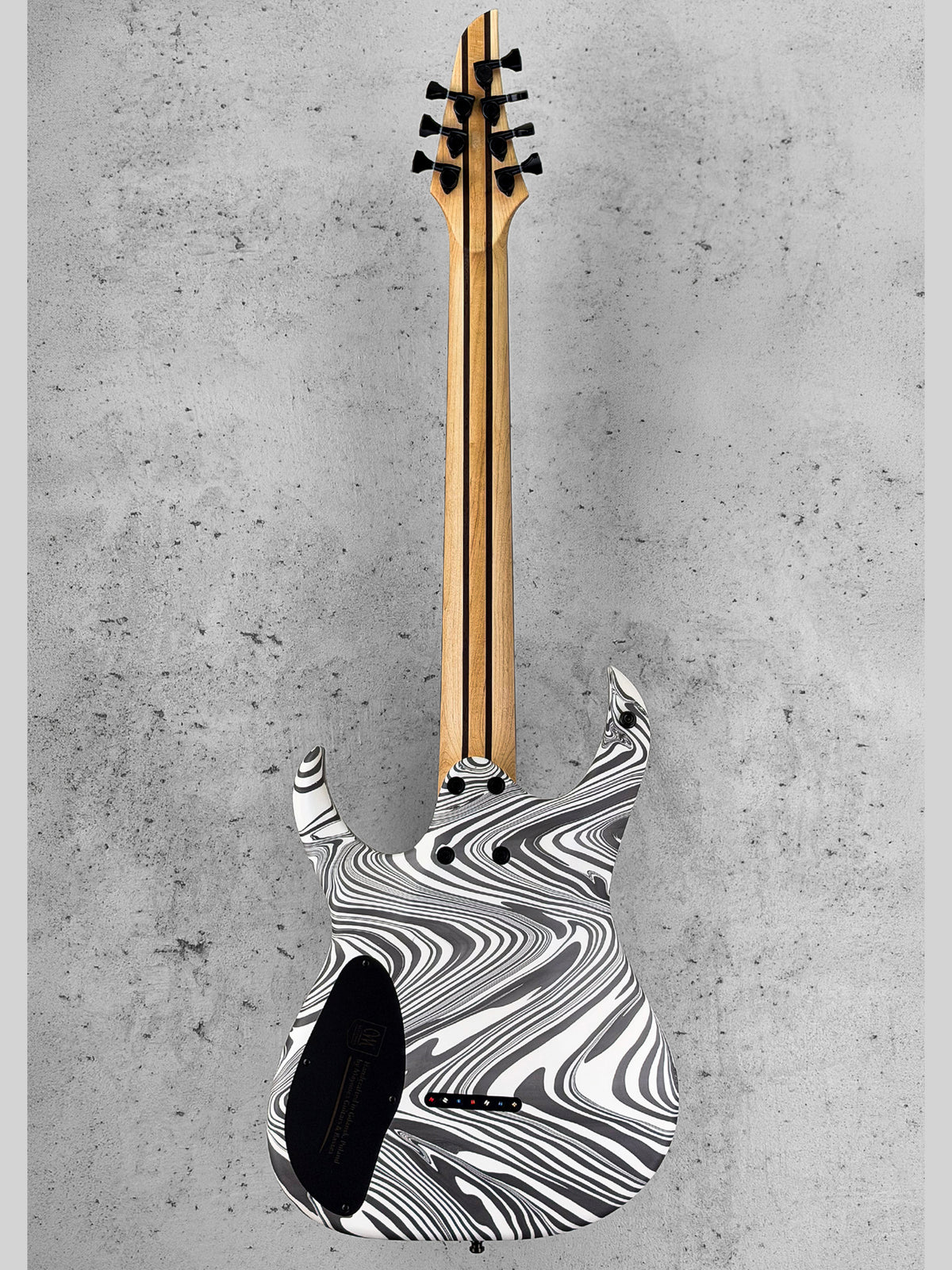 Mayones Duvell Elite 7 Baritone 26.5 | Black & White Swirl (Custom Finish)