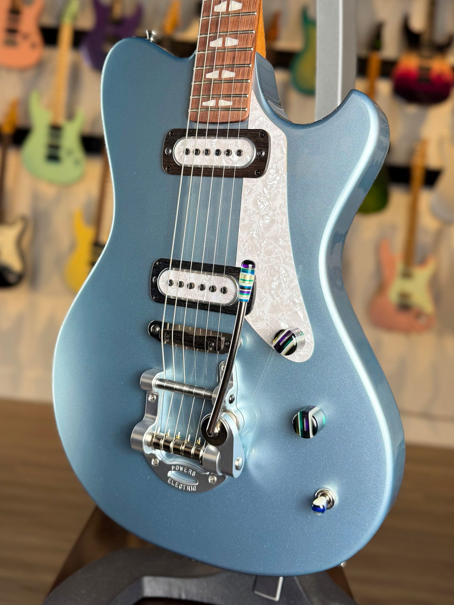 Powers Electric A-Type | Silver Blue Metallic