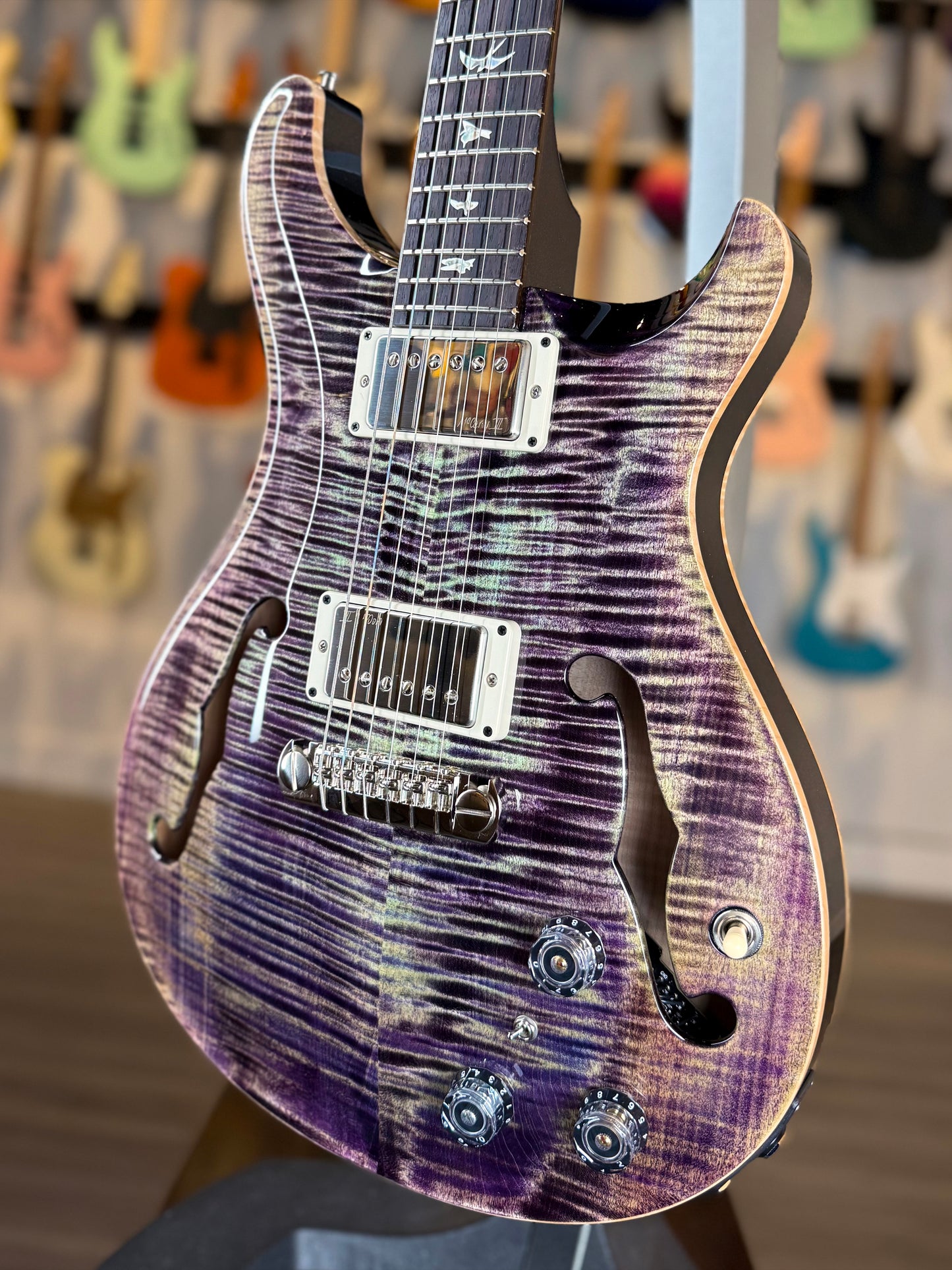PRS Hollowbody II Piezo Sprayer's Choice | Aurora Borealis/Holoflake Sparkle