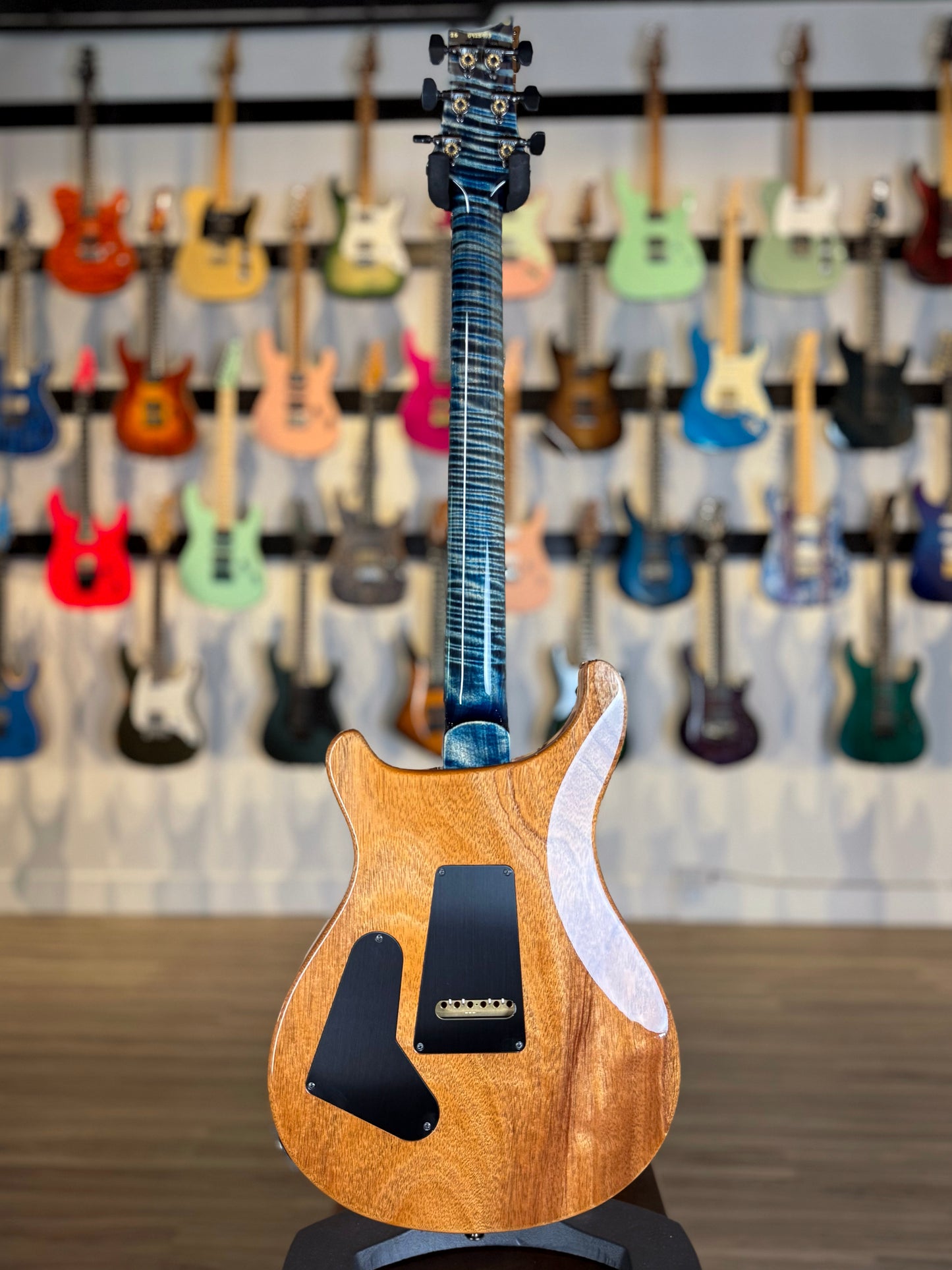 PRS Custom 24-08 "10 Top" Wood Library Limited Edition | Private Stock Indigo/Natural Back