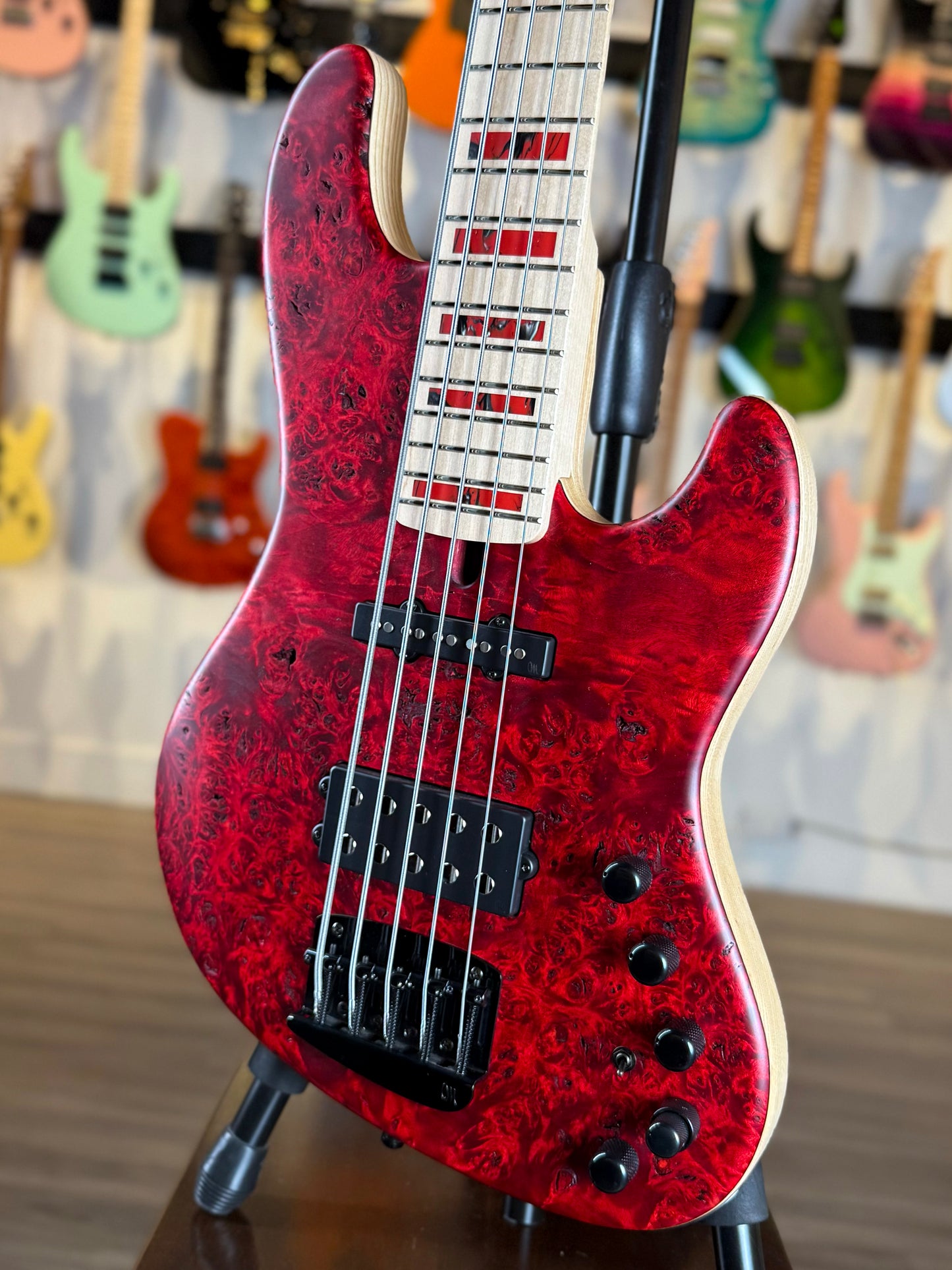 Mayones Jabba Custom 5 | Antique Red Raw