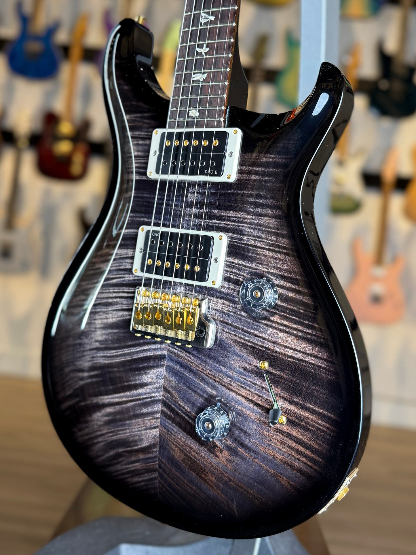 PRS Custom 24 "10 Top" | Purple Mist Wraparound Smokeburst