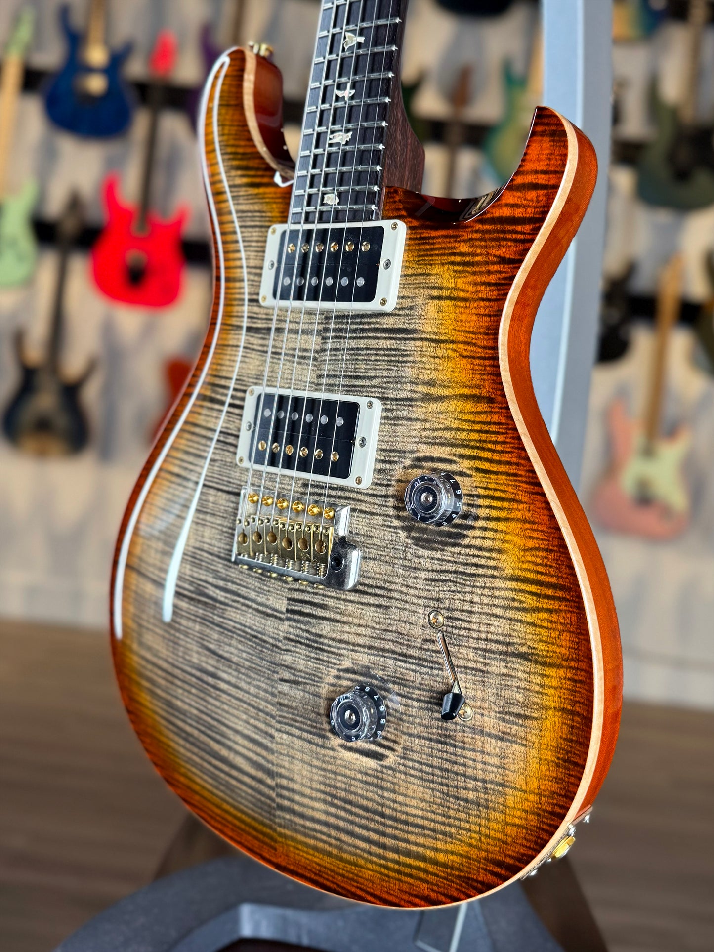 PRS Custom 24 "10 Top" Rosewood Neck | Burnt Maple Leaf (Pre-Owned)