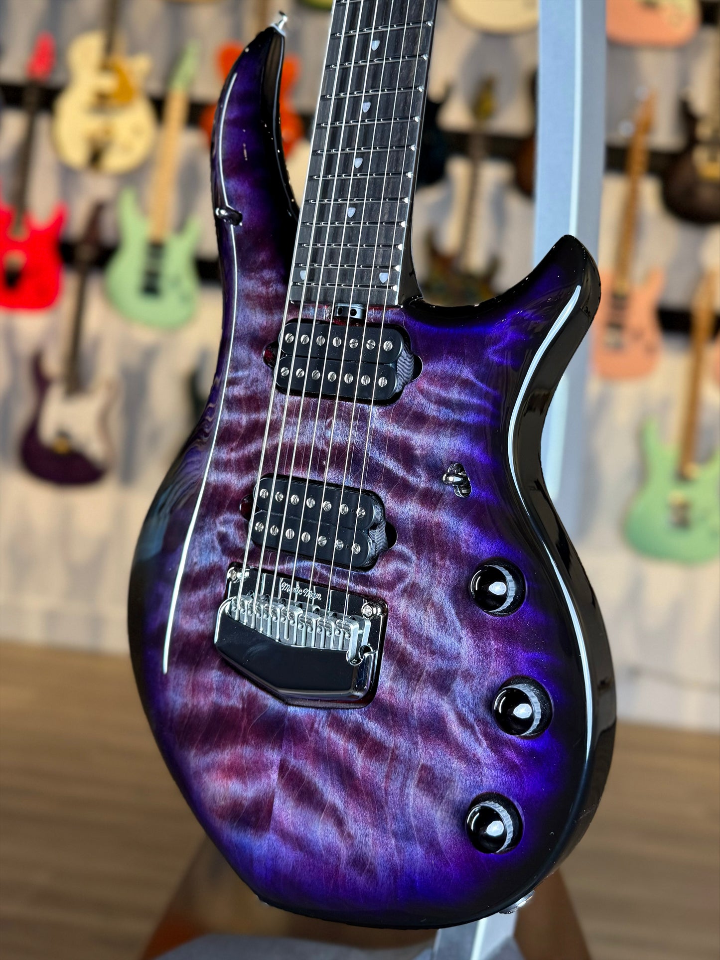 Ernie Ball Music Man Majesty 7 Premium Select | Purple Nebula II