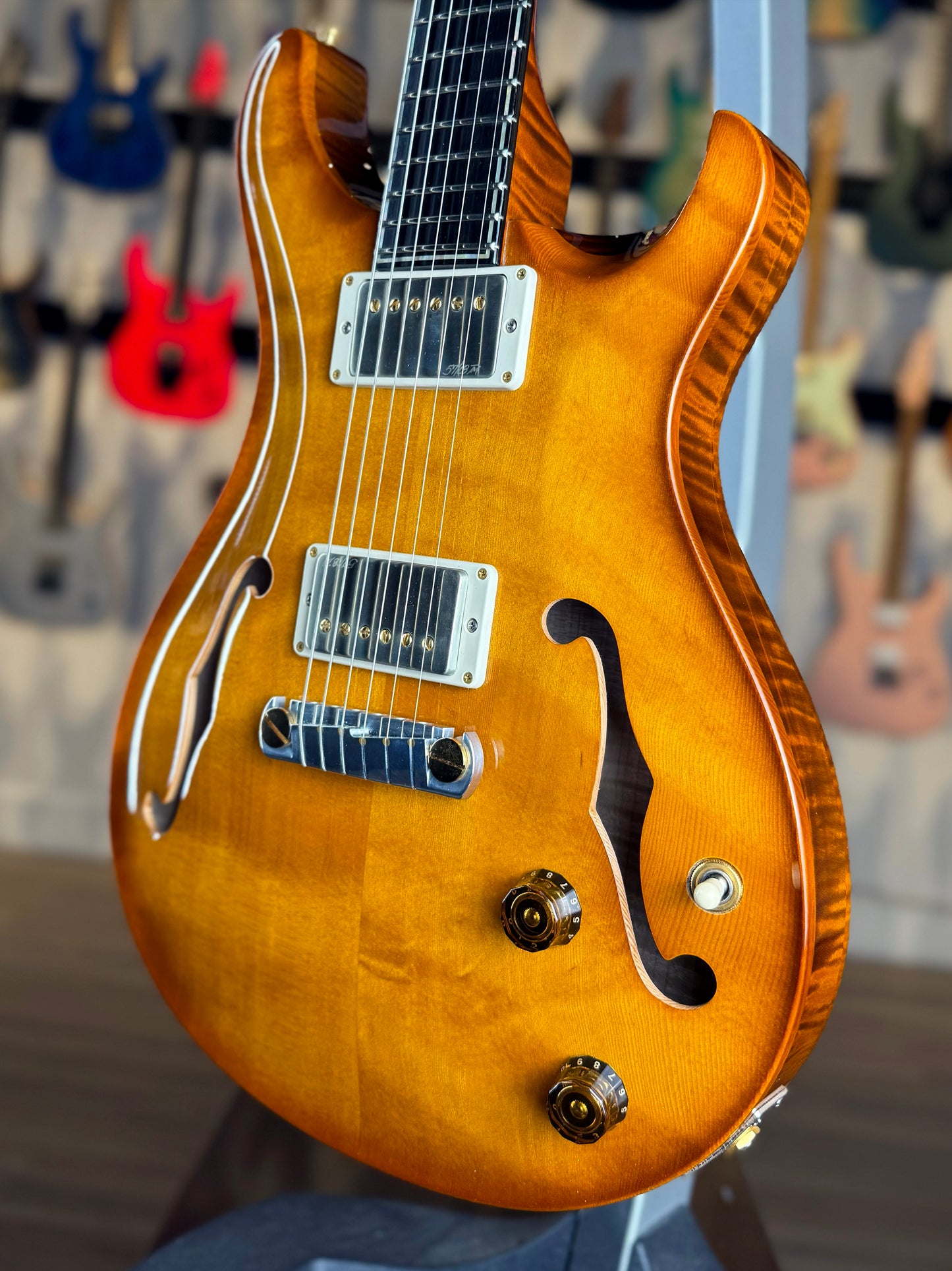 PRS Private Stock Hollowbody II | Natural Spruce Top/Curly Maple Back (Pre-Owned)