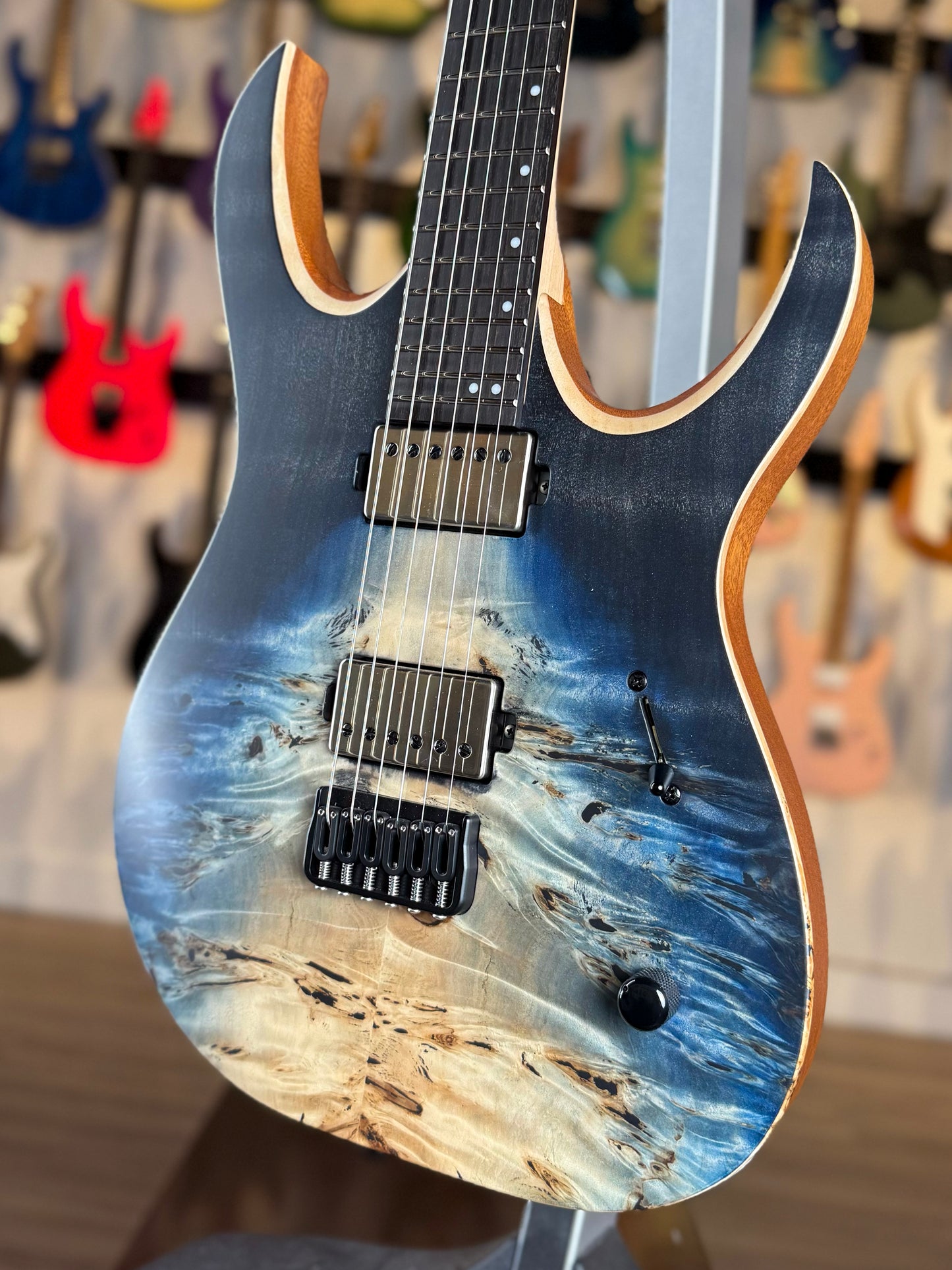 Mayones Duvell Elite 6 | Custom Color Blue Satin