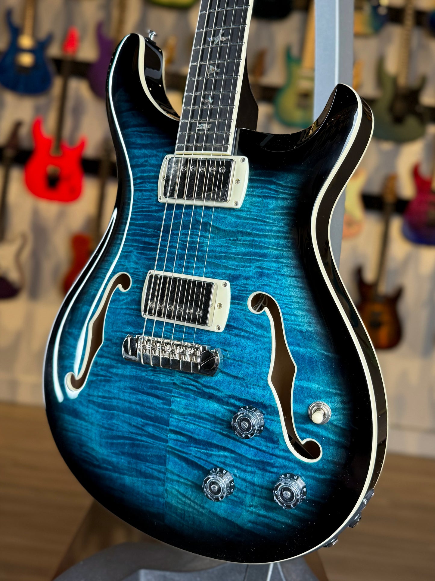 PRS SE Hollowbody II Piezo | Peacock Blue
