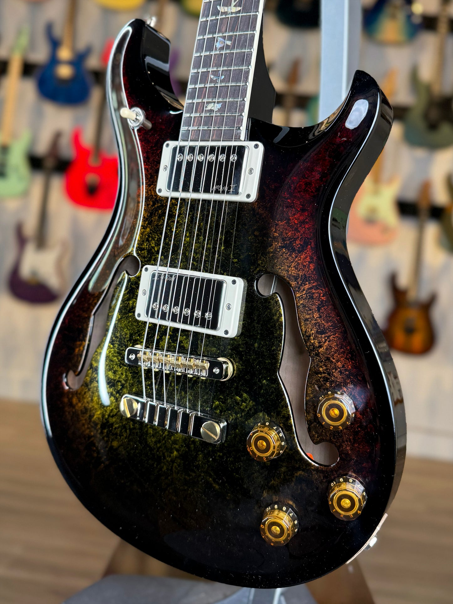 PRS McCarty 594 Hollowbody II Sprayer's Choice | Gold Leaf Burst