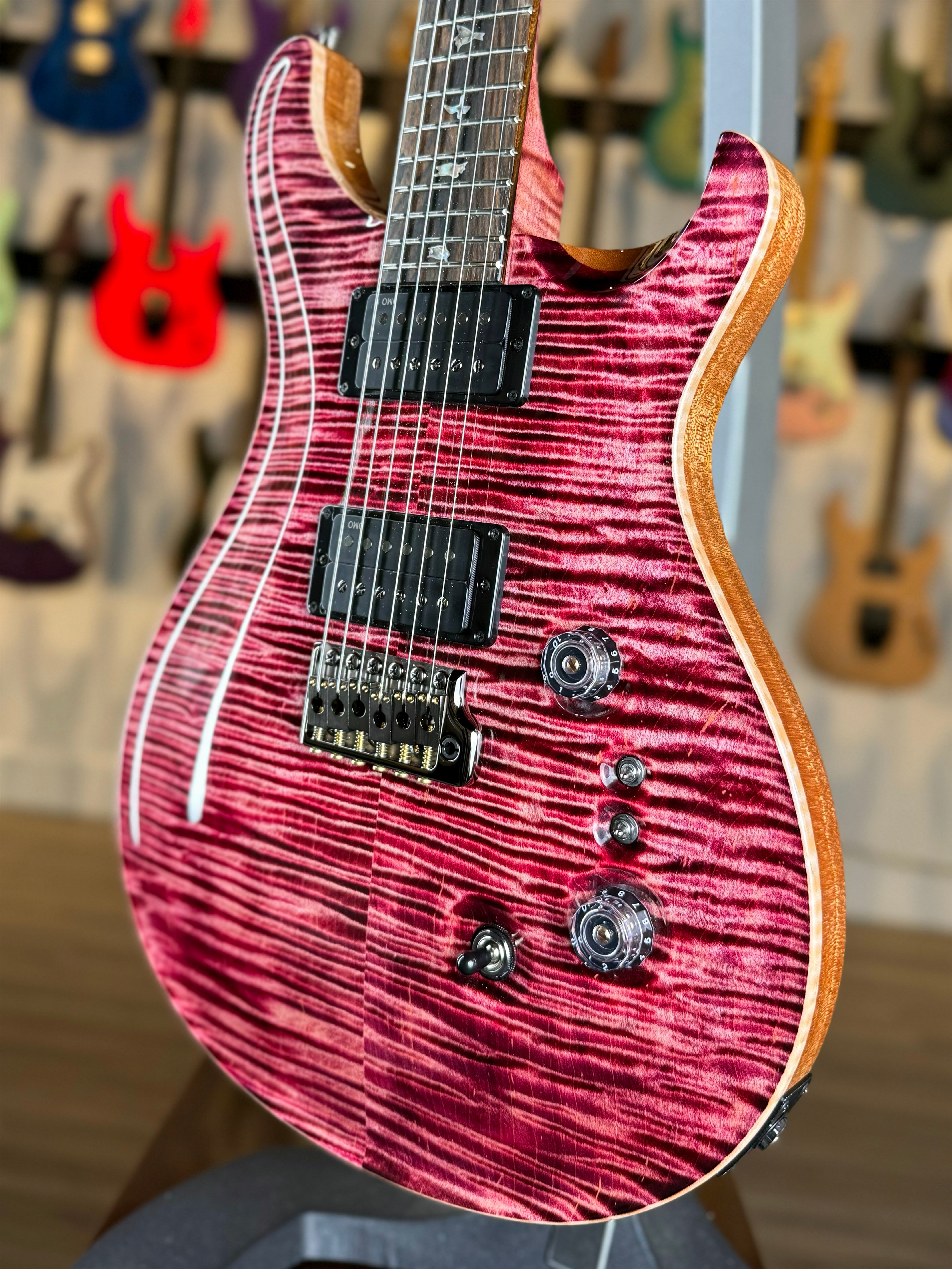 マ*ス様 PRS custom24 セミホロー　ウッドライブラリー　10top PRS Custom 24-08 
