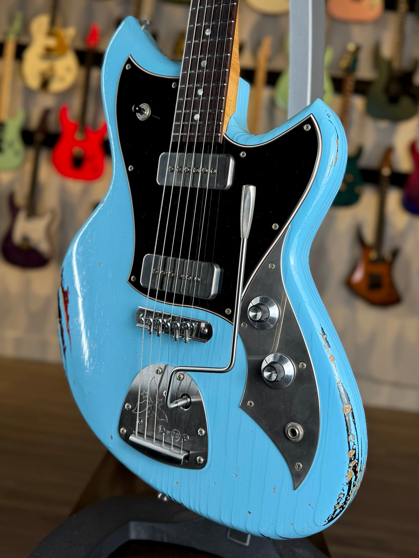Novo Guitars Serus J NAMM 2026 Dealer Limited Edition | Daphne Blue over '64 3-Tone Burst