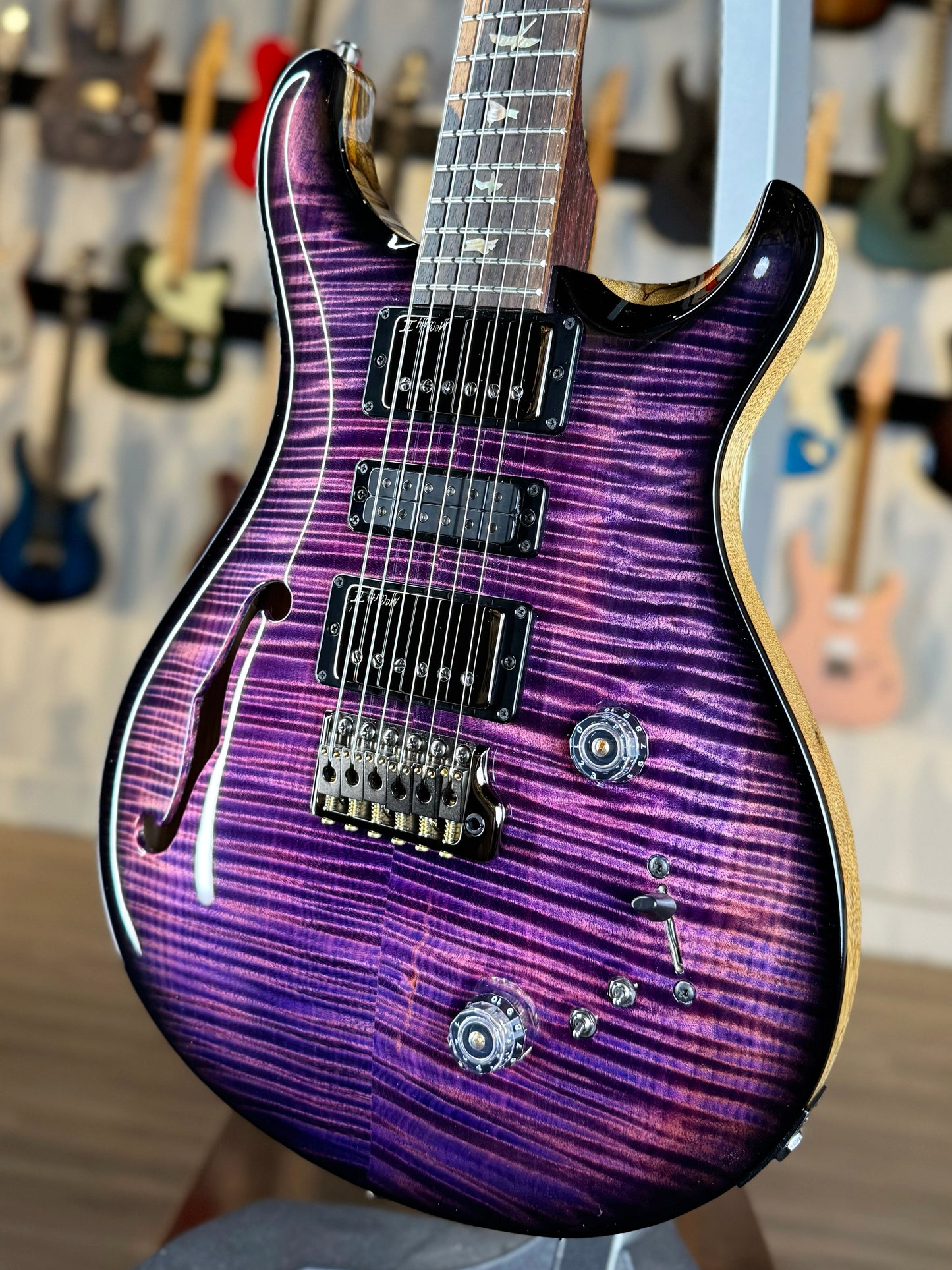 PRS Special Semi-Hollow Wood Library "Artist Top" | Fuschia Burst