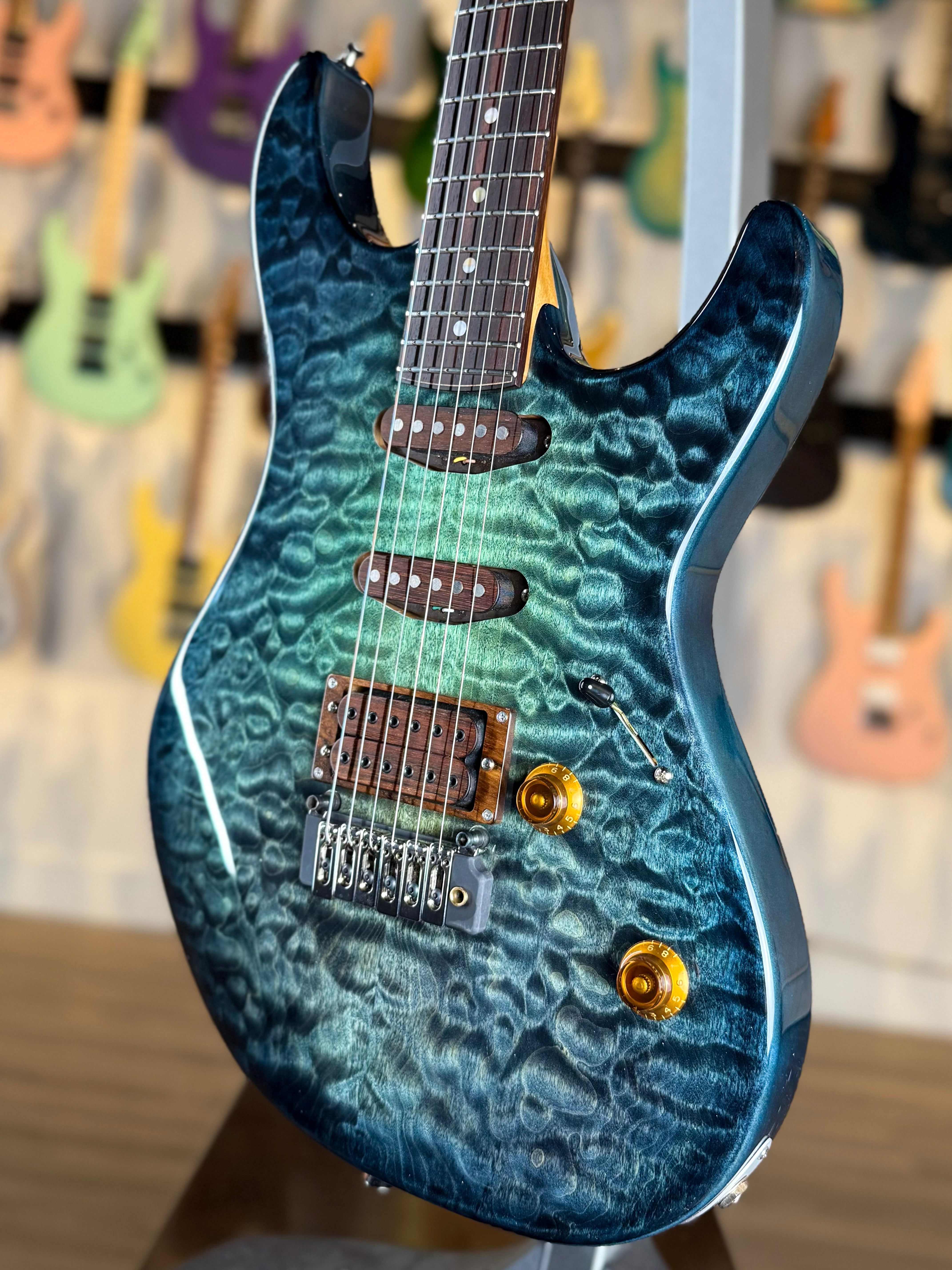 ギター Fibenare Roadmaster custom Fibenare Guitars Roadmaster FB NAMM Limited Edition | Aqua Burst