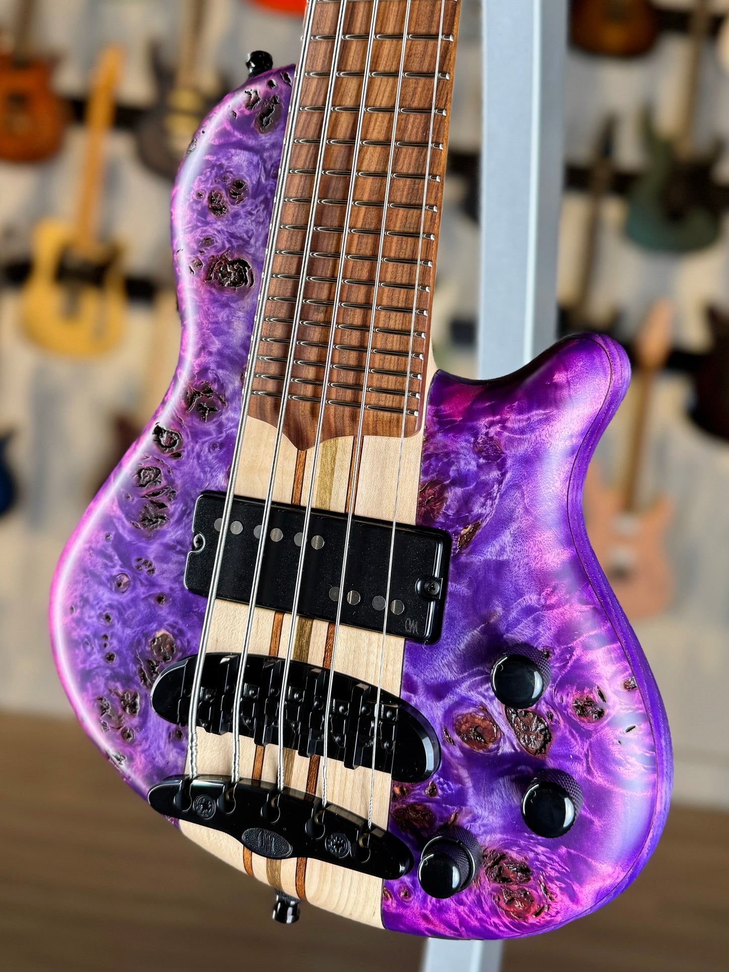 Mayones Cali 5 | Master Grade Magenta Burst Custom Color