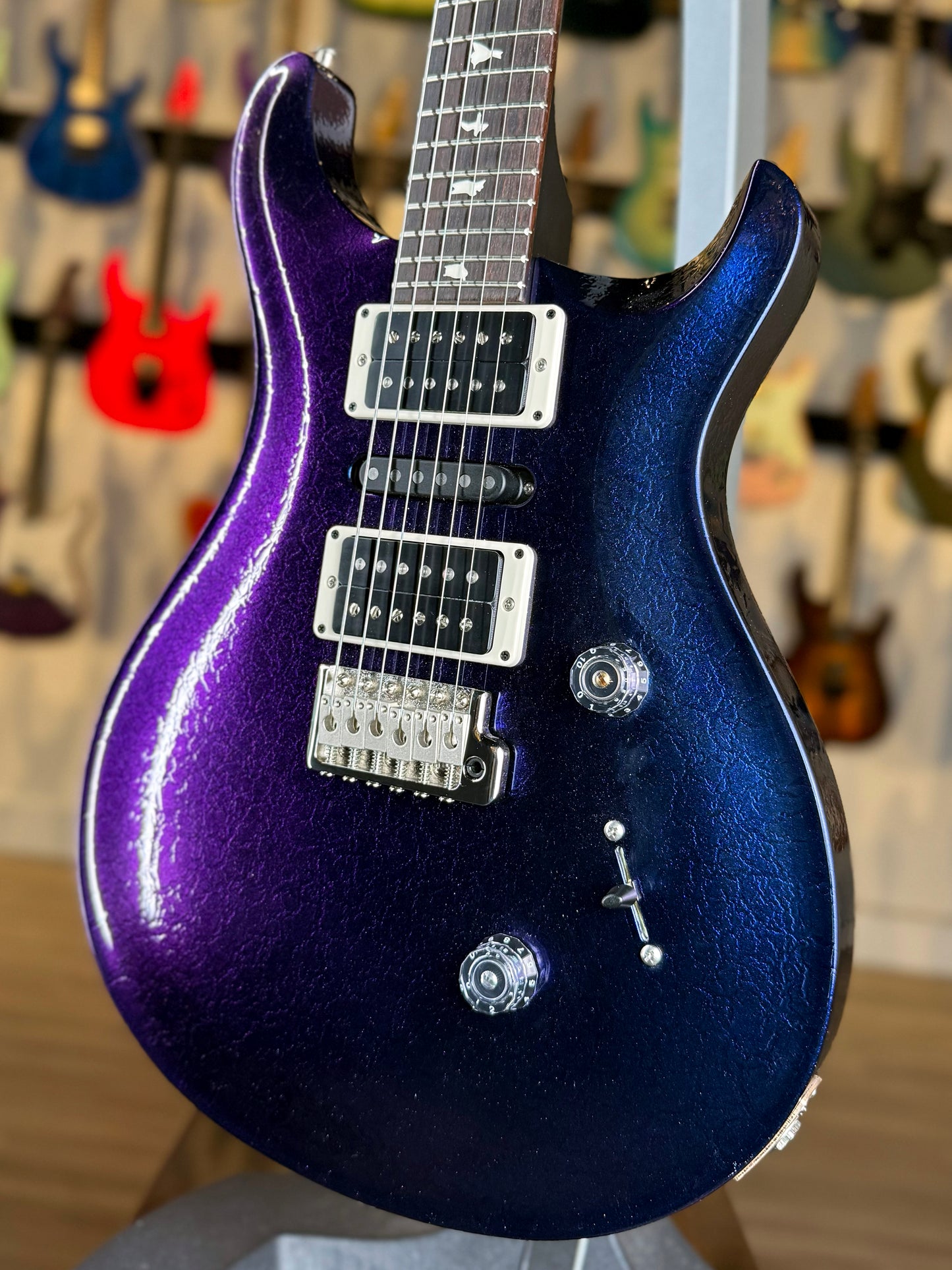 PRS CE 24 Special Sprayer's Choice | Blue to Purple Colorshift Crackle
